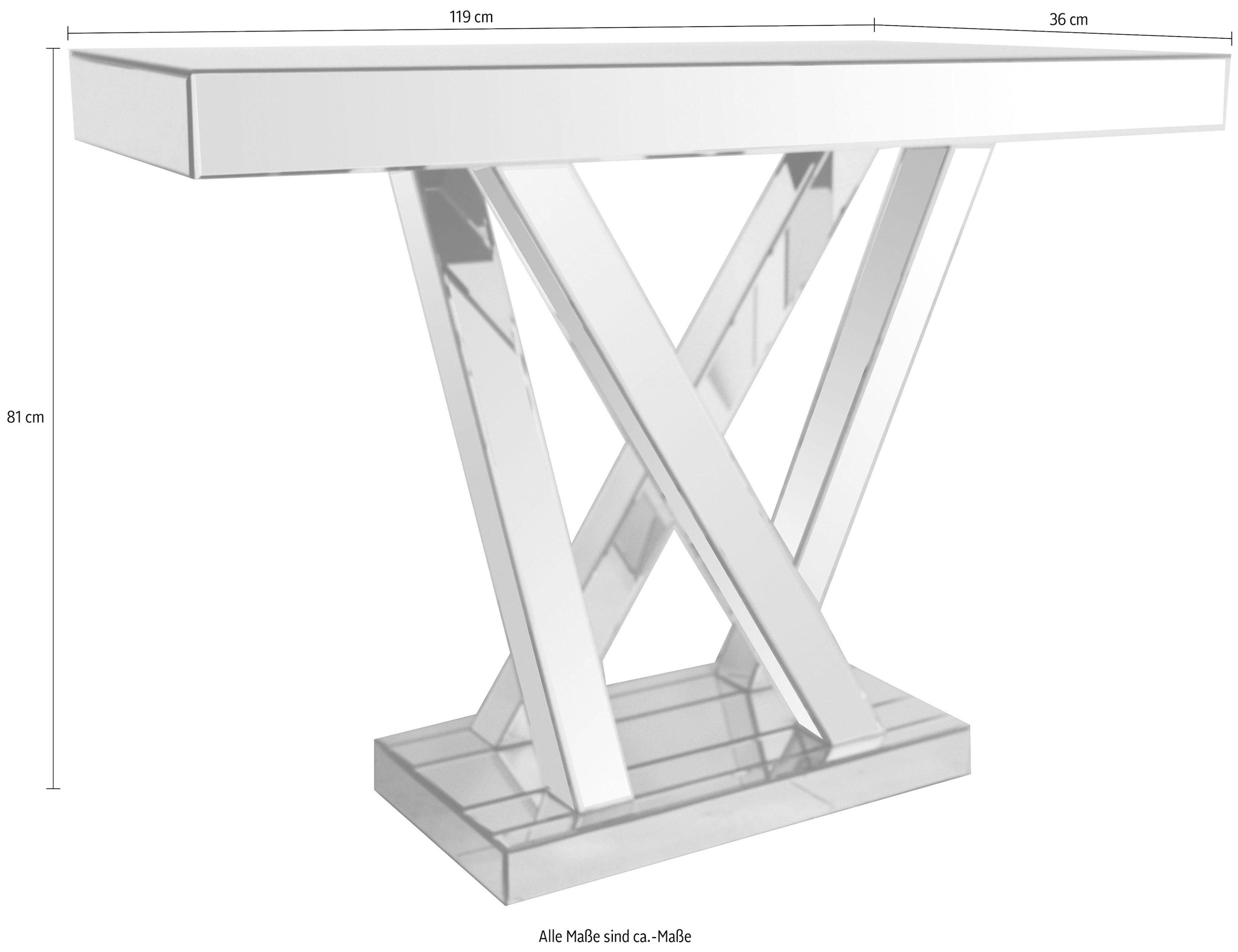 SalesFever Konsolentisch, in edler verspiegelter Optik