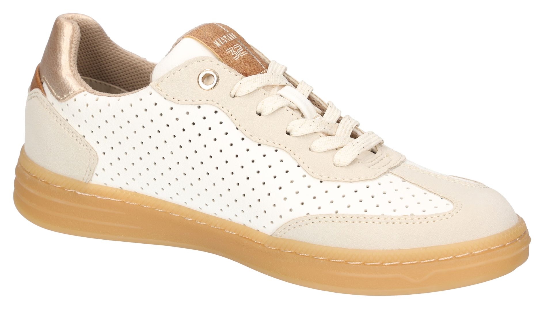 Mustang Shoes Sneaker, Retro Sneaker, Schnürschuh mit modischen Applikationen
