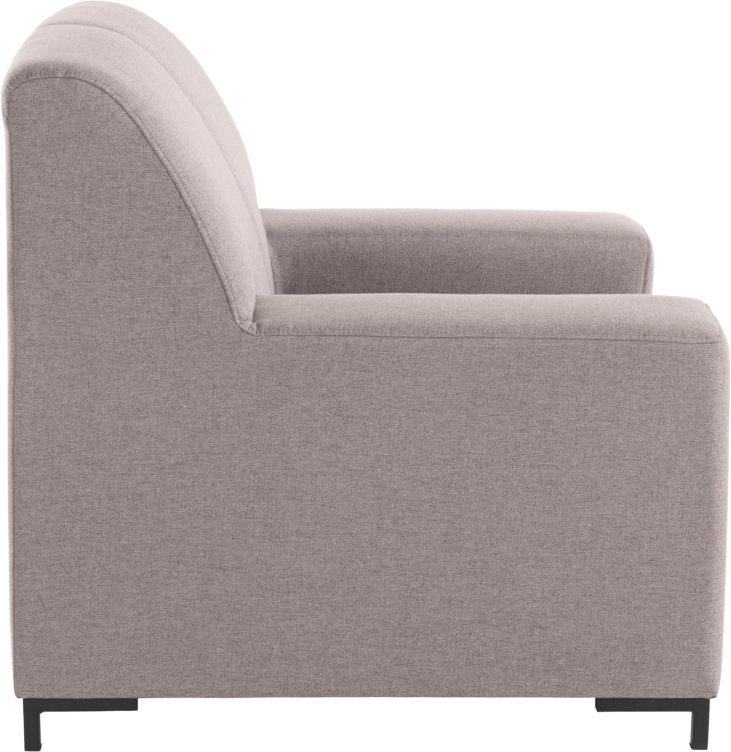 DOMO collection Sessel »Ledas kubisch und komfortabel, flache Armlehnen, eleganter Fuß,«, in vielen Farben erhältlich