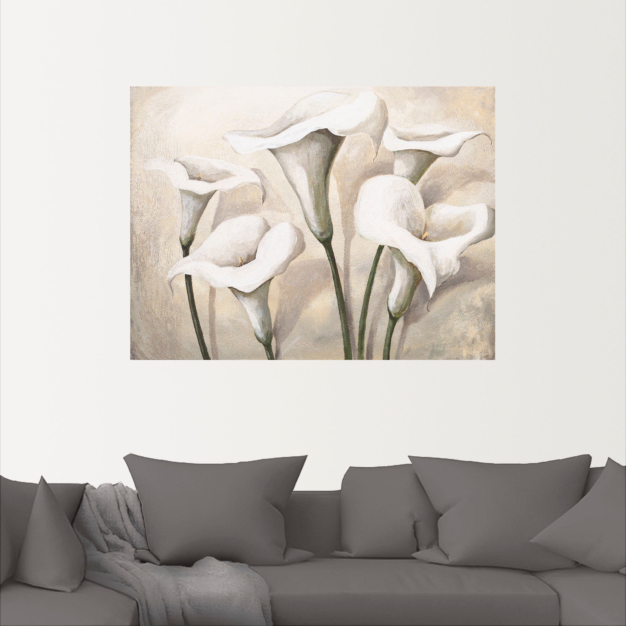 Artland Wandbild »Callas I«, Blumen, (1 St.), als Leinwandbild, Poster, Wan günstig online kaufen