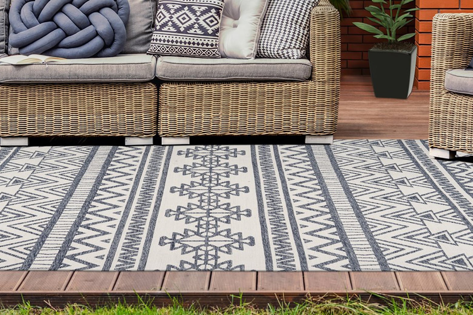 calo-deluxe Teppich »Rico 505«, rechteckig, 10 mm Höhe, In- und Outdoor gee günstig online kaufen
