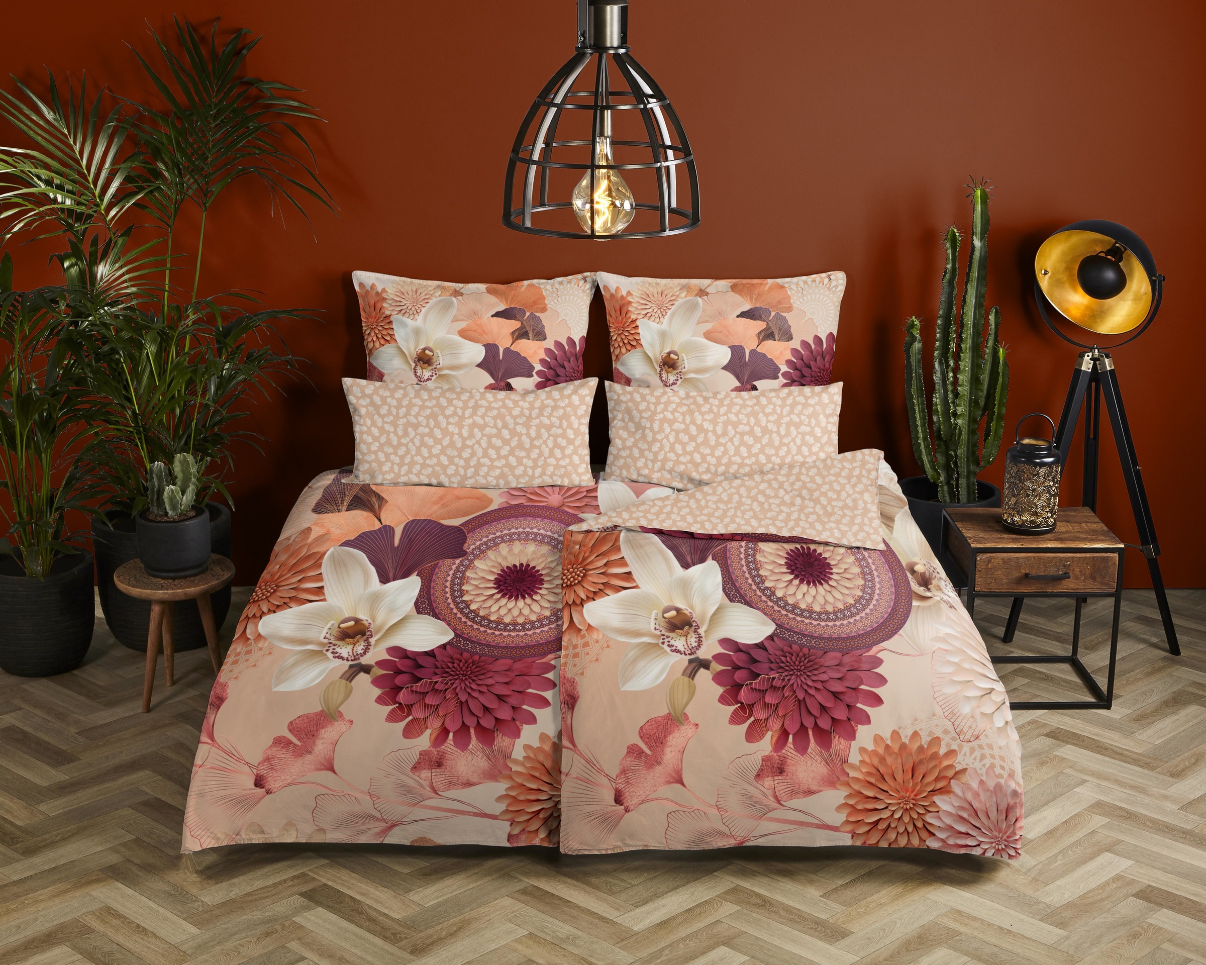 hip Wendebettwäsche »Quente«, Satin, Reißverschluss, Wendeoptik, Mandala, B günstig online kaufen