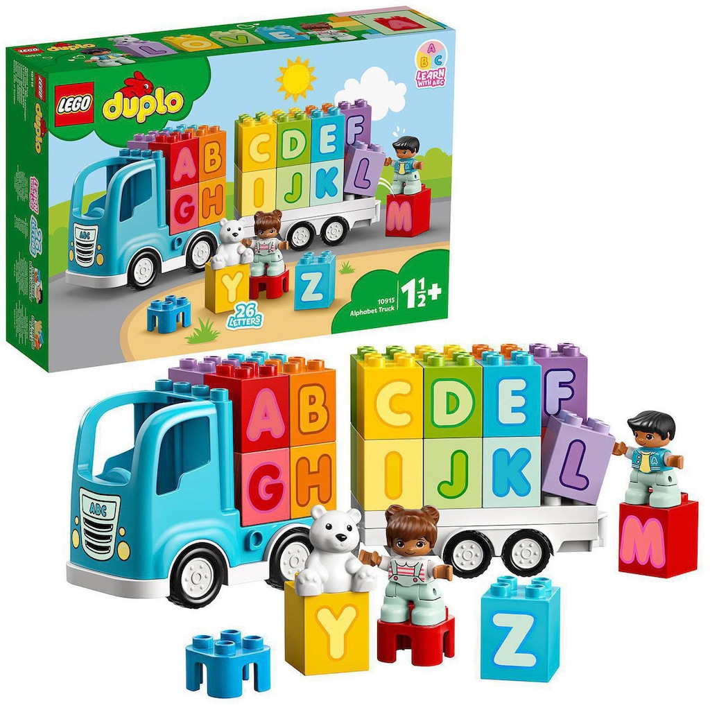 LEGO® Konstruktionsspielsteine »Mein erster ABC-Lastwagen (10915), LEGO® DUPLO® Creative Play«, (36 St.), Made in Europe