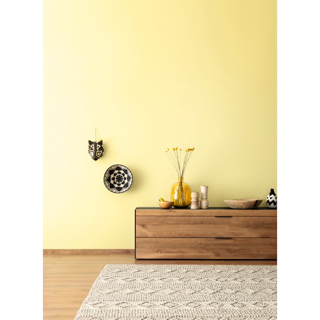 SCHÖNER WOHNEN-Kollektion Wand- und Deckenfarbe »Designfarben«, 2,5 Liter, Heiteres Sonnengelb Nr. 12, hochdeckende Premium-Wandfarbe