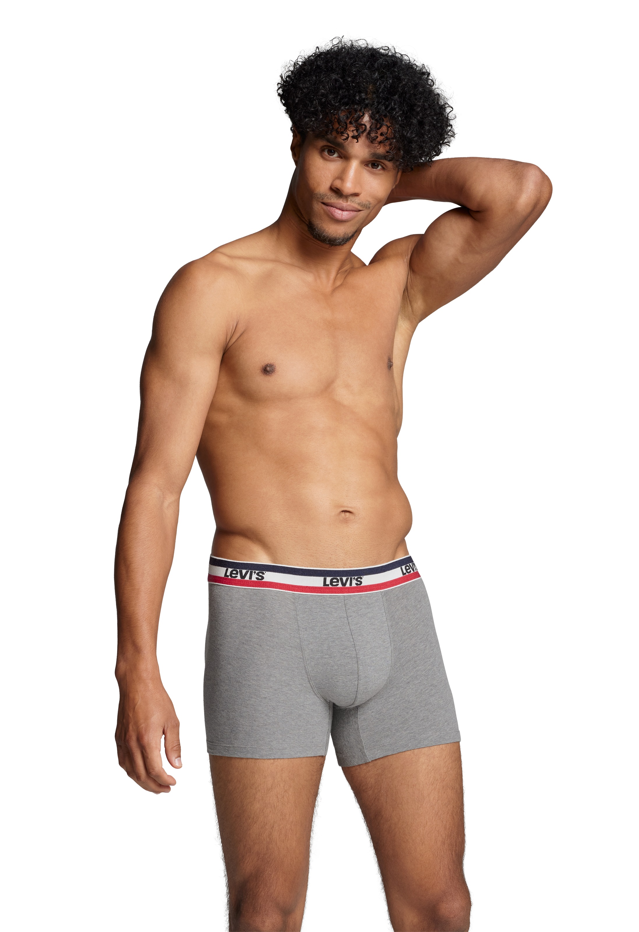 Levi's® Boxershorts »LEVIS MEN SPW LOGO BOXER BRIEF ORG  2P« Packung, 2er Pack,  mit breitem Logobund
