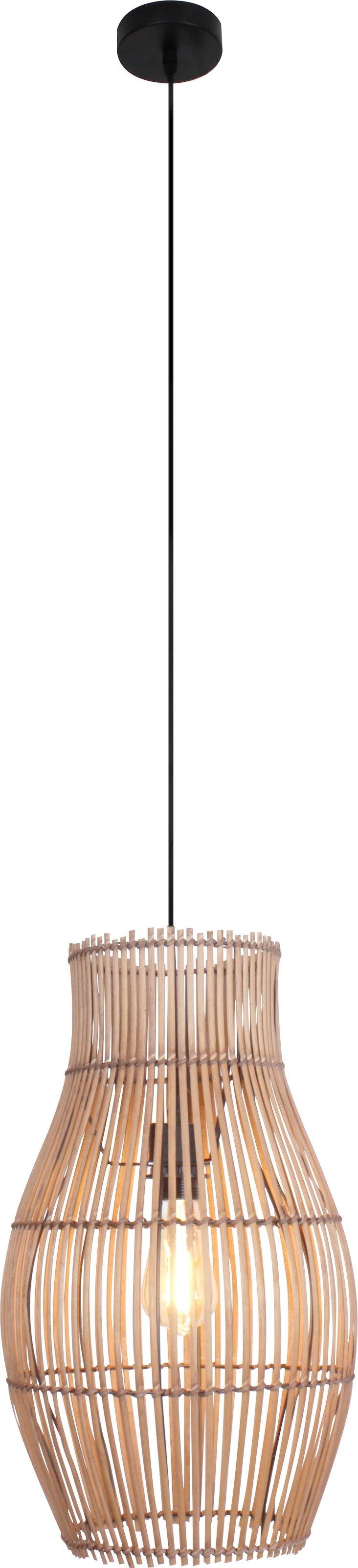 ECO-LIGHT Pendelleuchte »Bamboo«, 1 flammig, Leuchtmittel E27   ohne Leucht günstig online kaufen