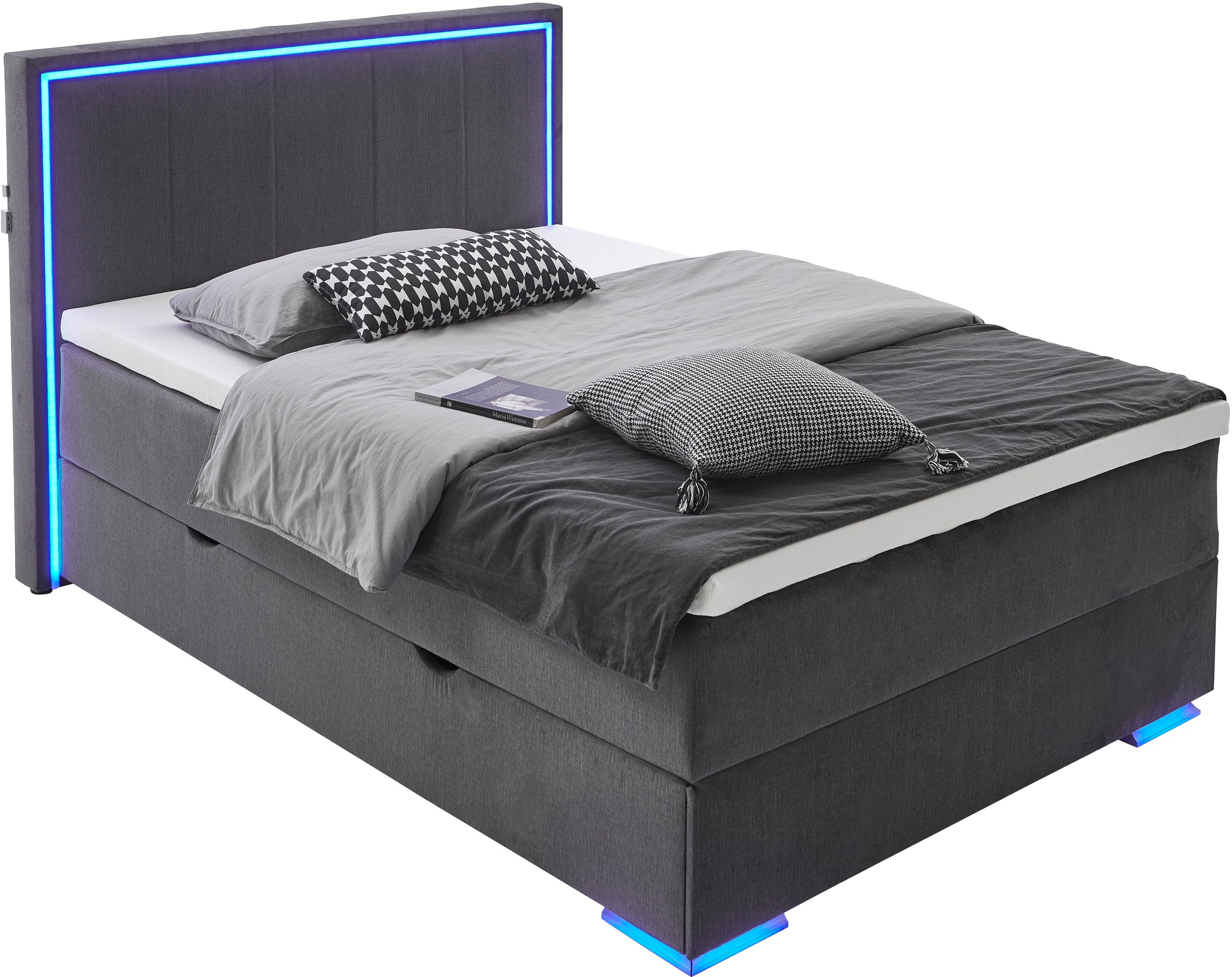 meise.möbel Boxspringbett "Colorado II", inkl. LED-Beleuchtung & Topper günstig online kaufen