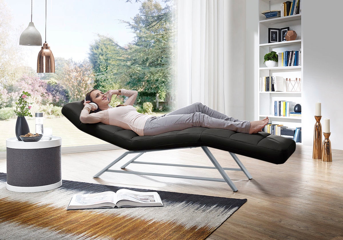 W.SCHILLIG Relaxliege »daily dreams« Funktionsliege wahlweise mit Motor, Gestell matt, Breite 65 cm