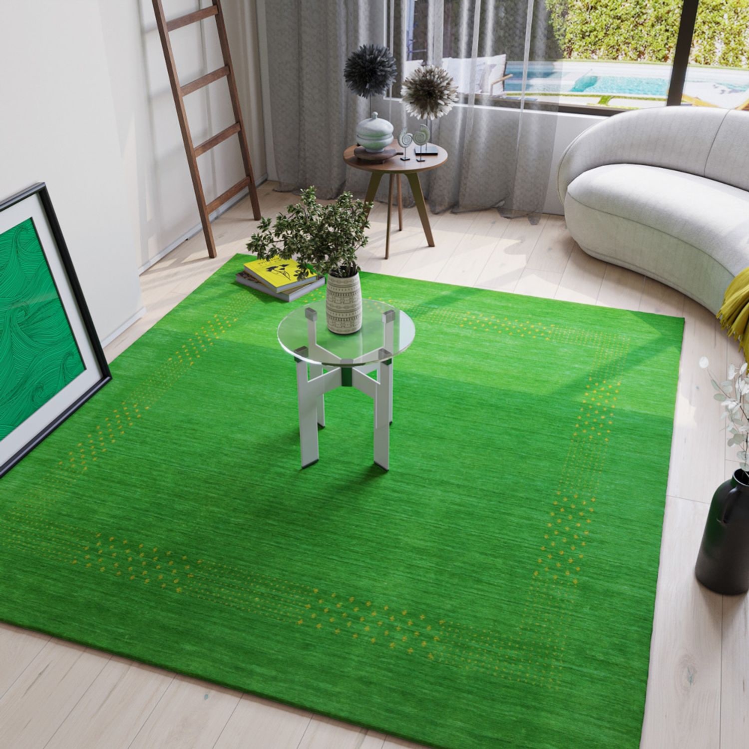 morgenland Wollteppich »Nova - Gabbeh Teppich - Loribaft Perser«, quadratisch, 1,5 mm Höhe, Flachgewebe