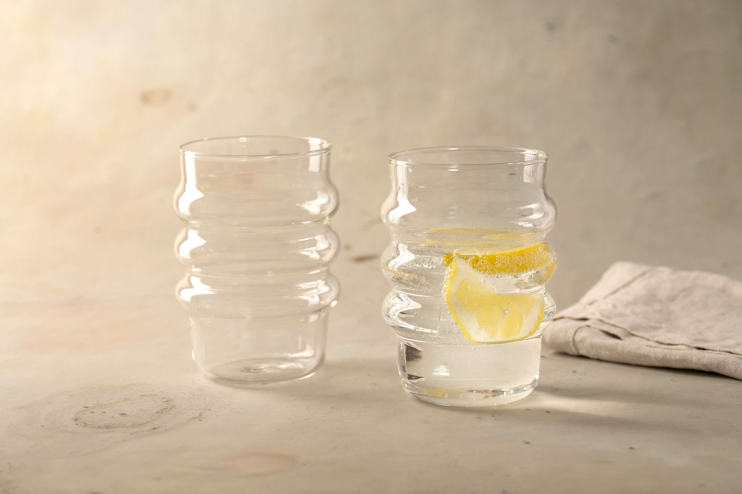 LEONARDO Gläser-Set »Trinkglas SOLE, 350 ml, 6er-Set«, (Set, 6 tlg.), mit modernem Bubble-Design