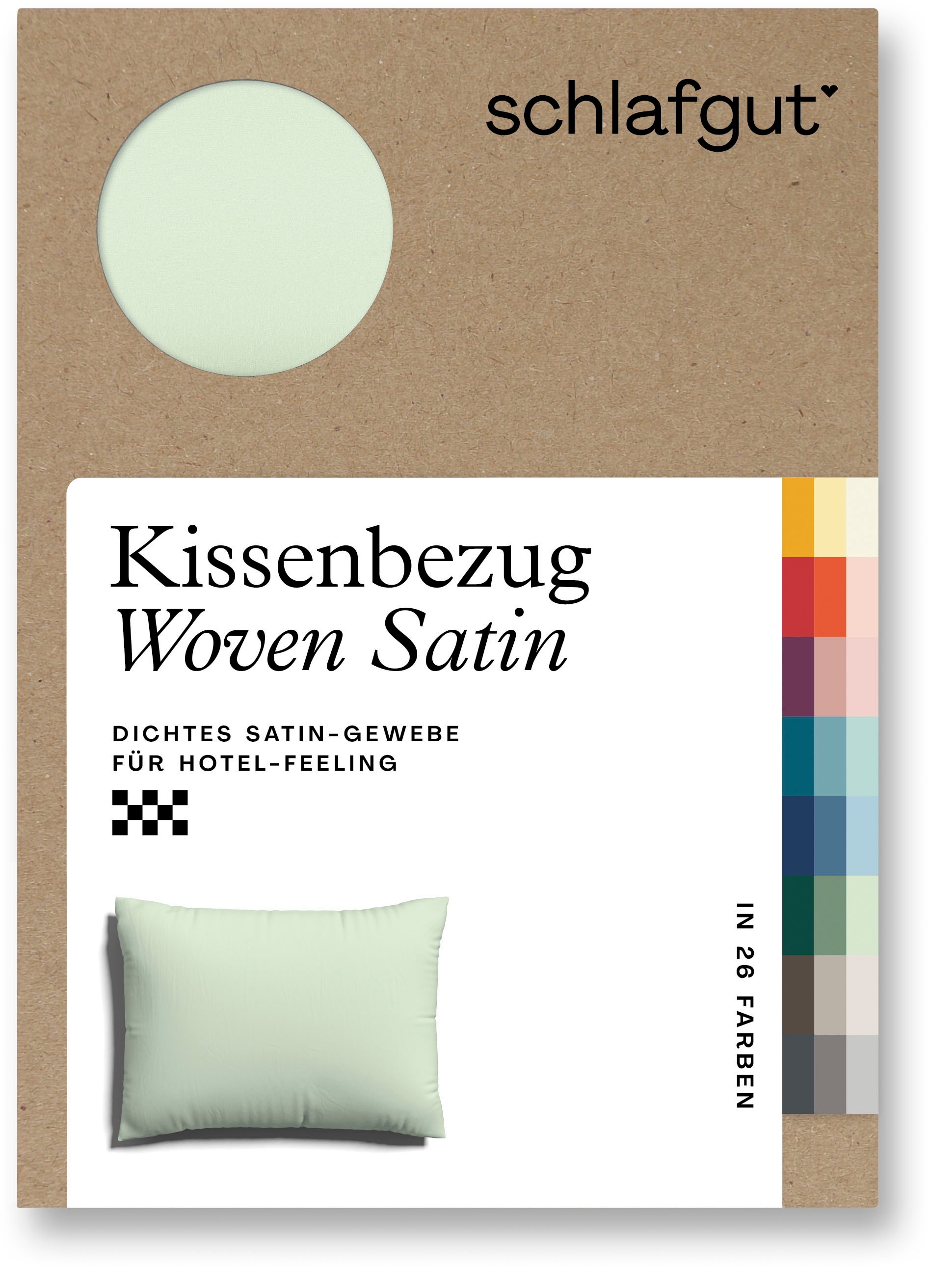 Schlafgut Kissenbezug »Woven Satin aus Mako-Baumwolle, langlebig, pflegelei günstig online kaufen