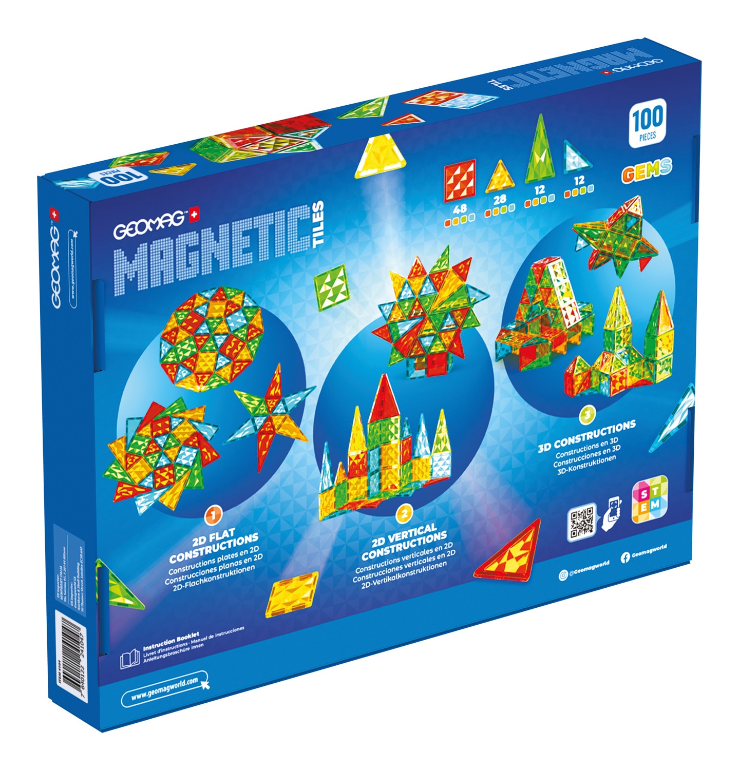 Geomag™ Magnetspielbausteine »Magnetic Tiles Gems (4104)«