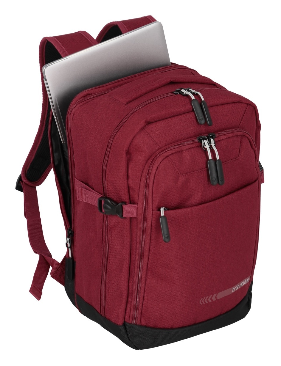 travelite Laptoprucksack »KICK OFF Cabin Rucksack«, Reiserucksack Freizeitrucksack Kabinengepäck Arbeitsrucksack