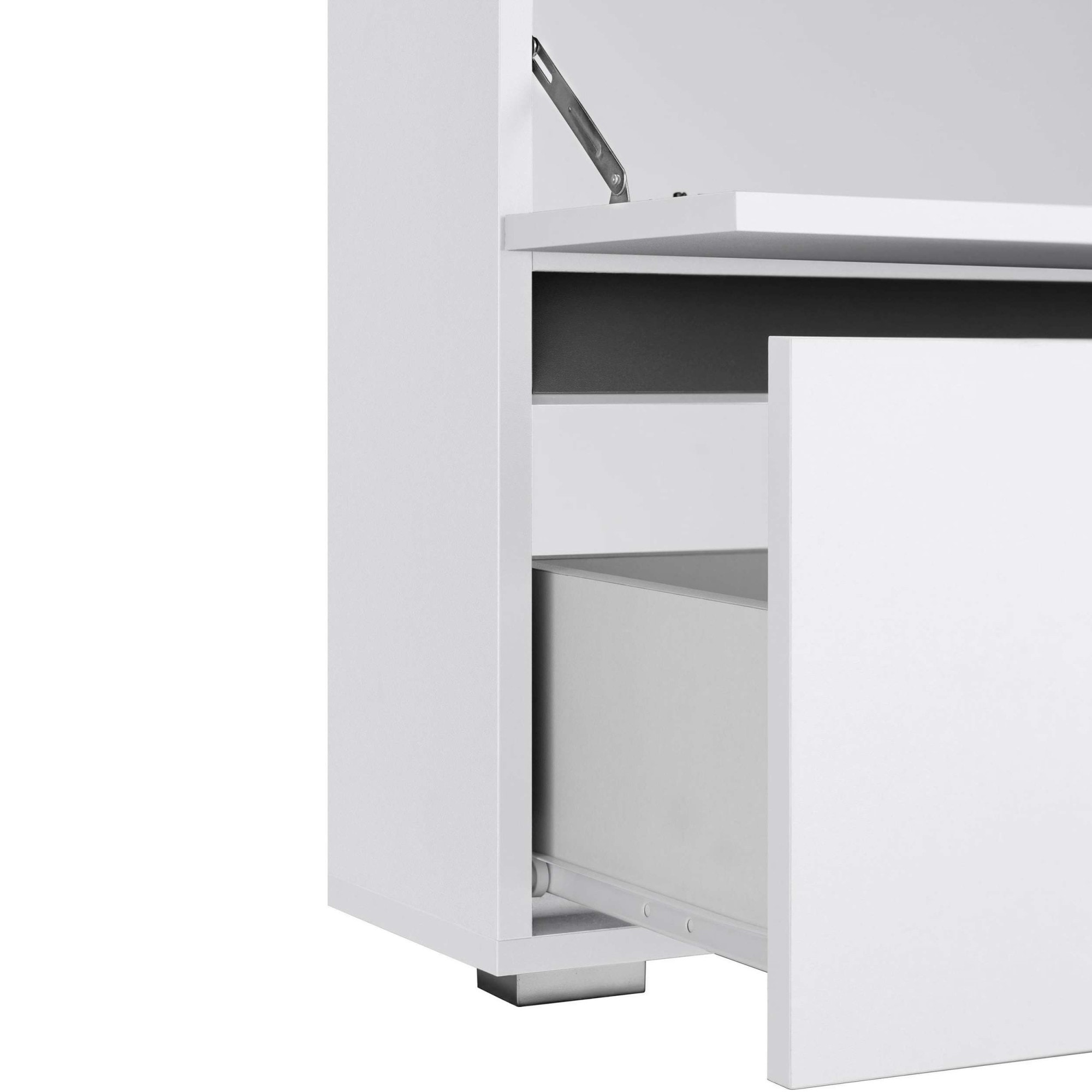 Home affaire Badmöbel-Set »Wisla«, (Set, 2 St.), Spiegelschrank, WBU mit Siphonausschnitt u. Push-to-open, Breite 60 cm