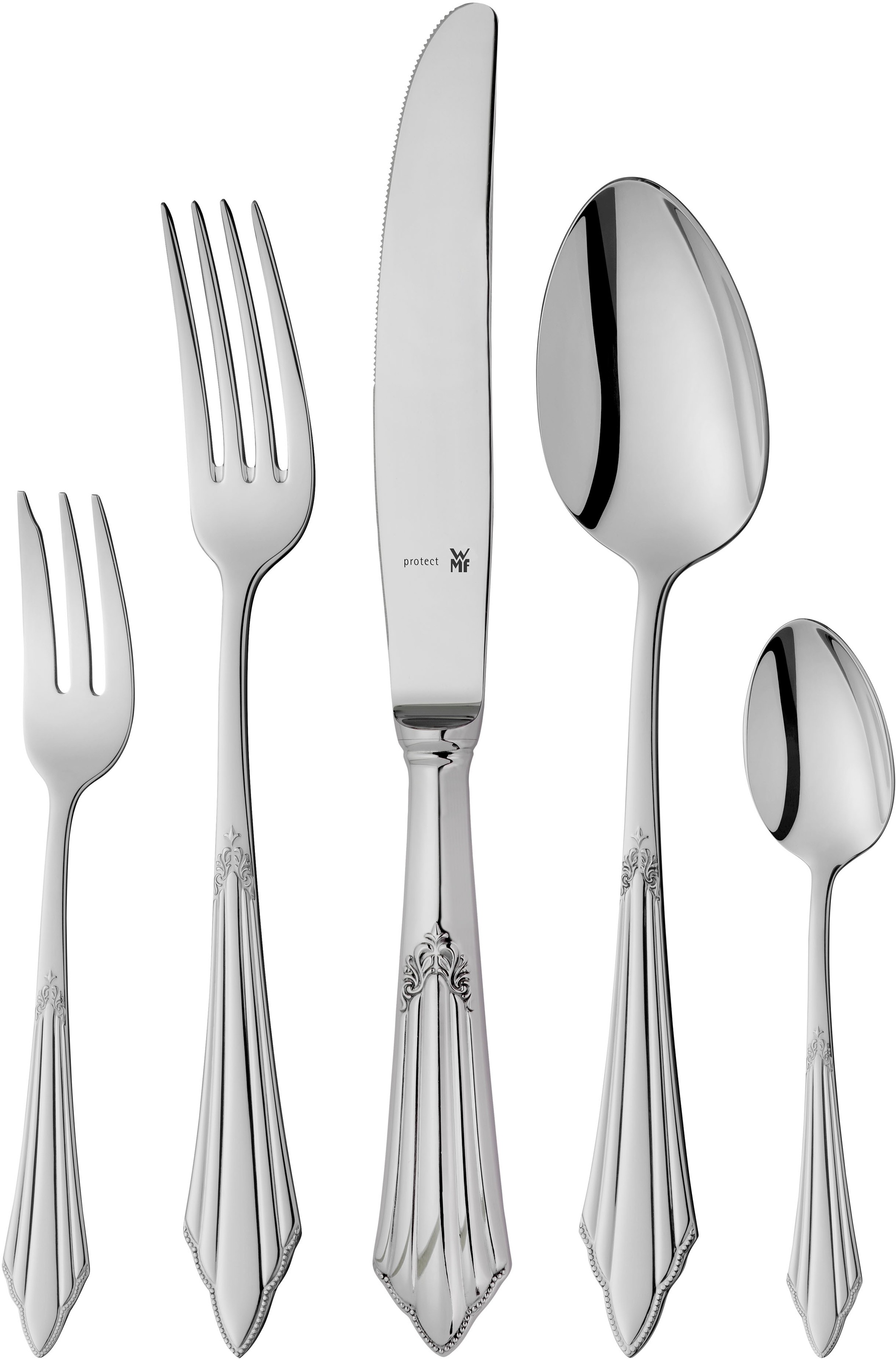 WMF Besteck-Set »Fächer«, (Set, 30 tlg.), ergonomisch, Cromargan protect günstig online kaufen