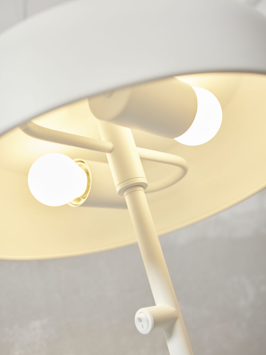 it's About RoMi Tischleuchte »PORTO«, 2 flammig, Leuchtmittel E27 | LED wechselbar, Gutes leselicht