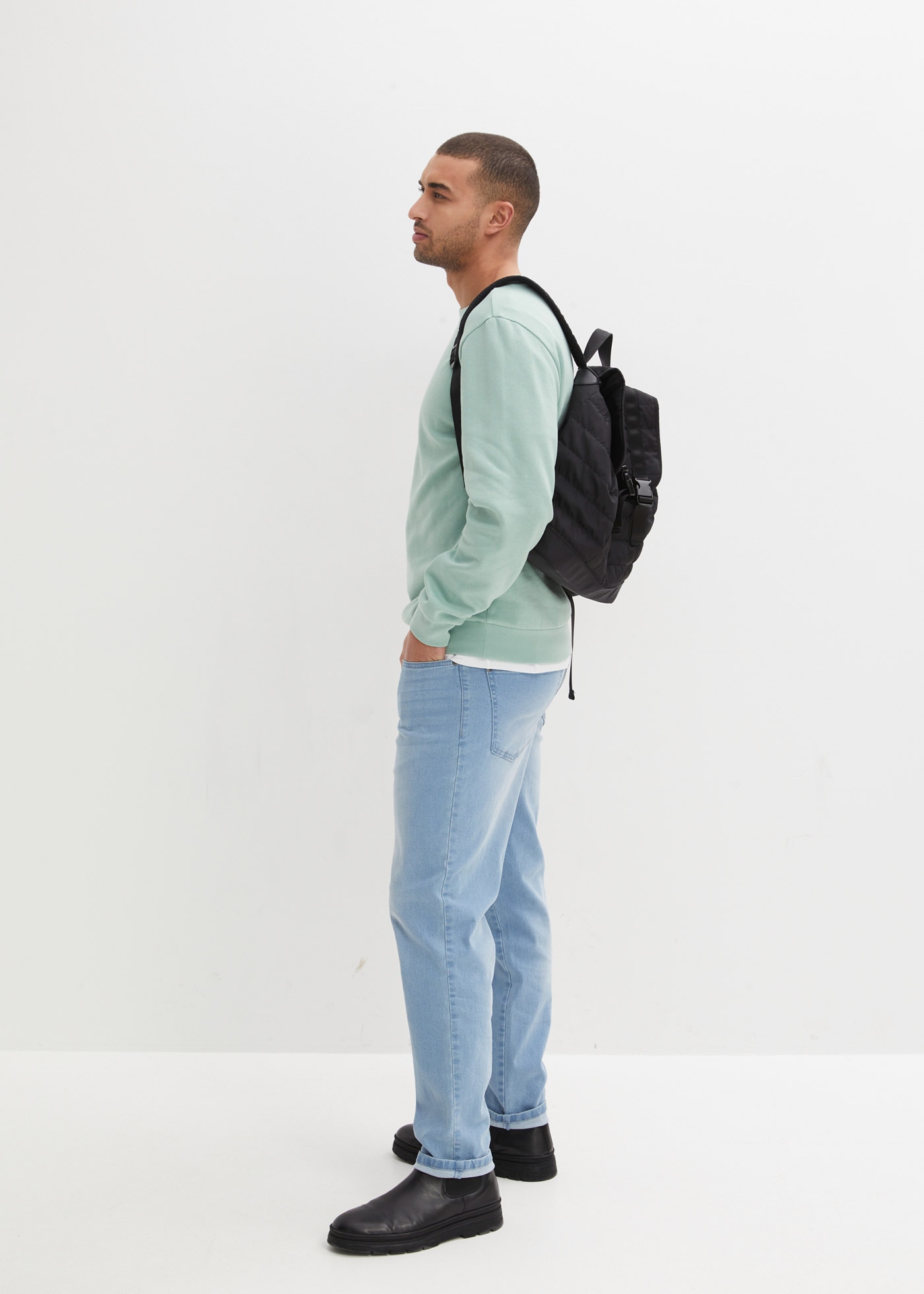 bonprix Sweatshirt »Sweatshirt«, mit Rundhalsauschnitt
