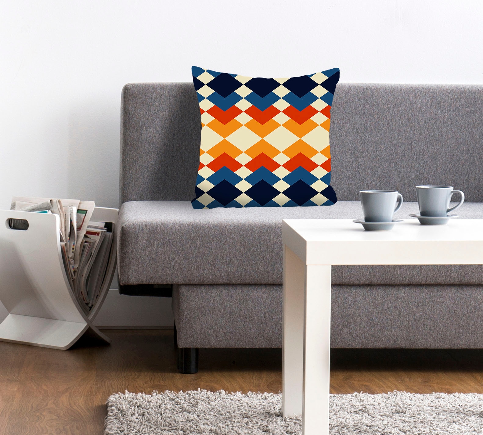 queence Dekokissen »Derek«, Kissenhülle,Bunte Zacken,Muster,Geometrisch,Far günstig online kaufen