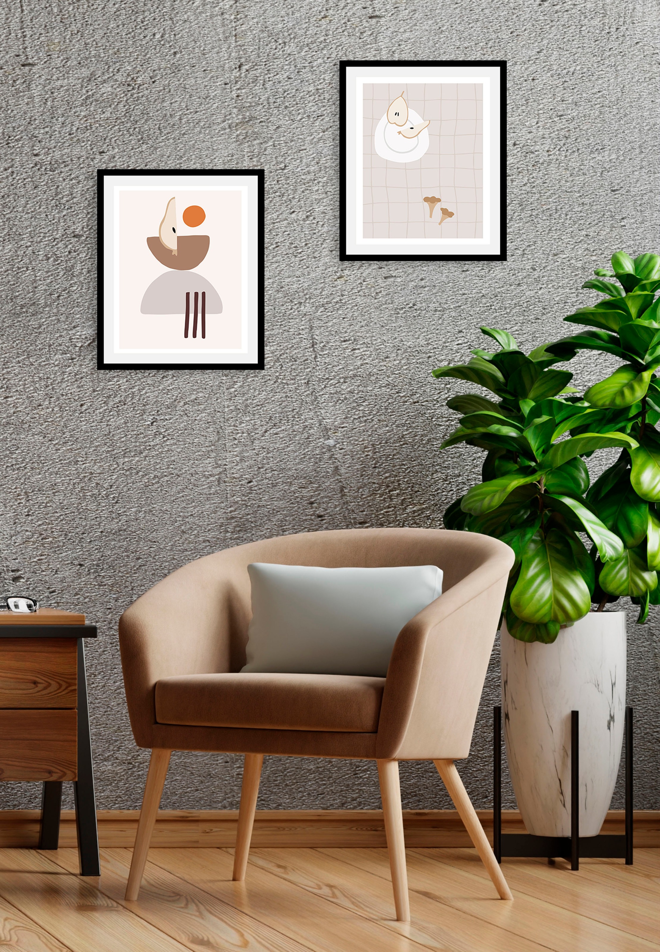 queence Bild »Set Helmut«, Obst-Obst Bilder-Essen-Lebensmittel-Art-Kunst, ( günstig online kaufen