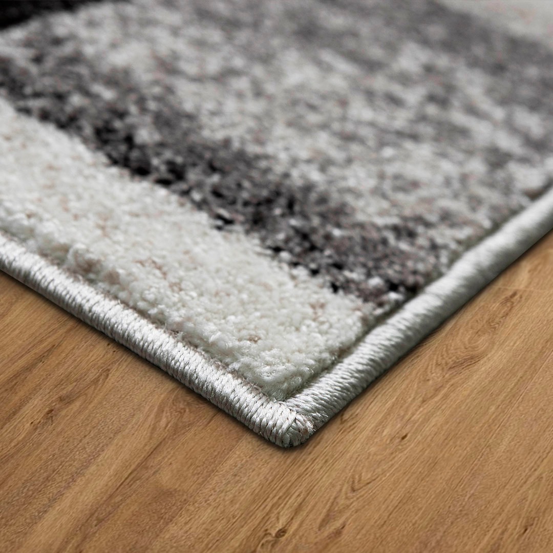 my home Teppich »Corine«, rechteckig, 9 mm Höhe, mit besonders weichem Flor, Kurzflor, modernes Karo-Design, grafisch