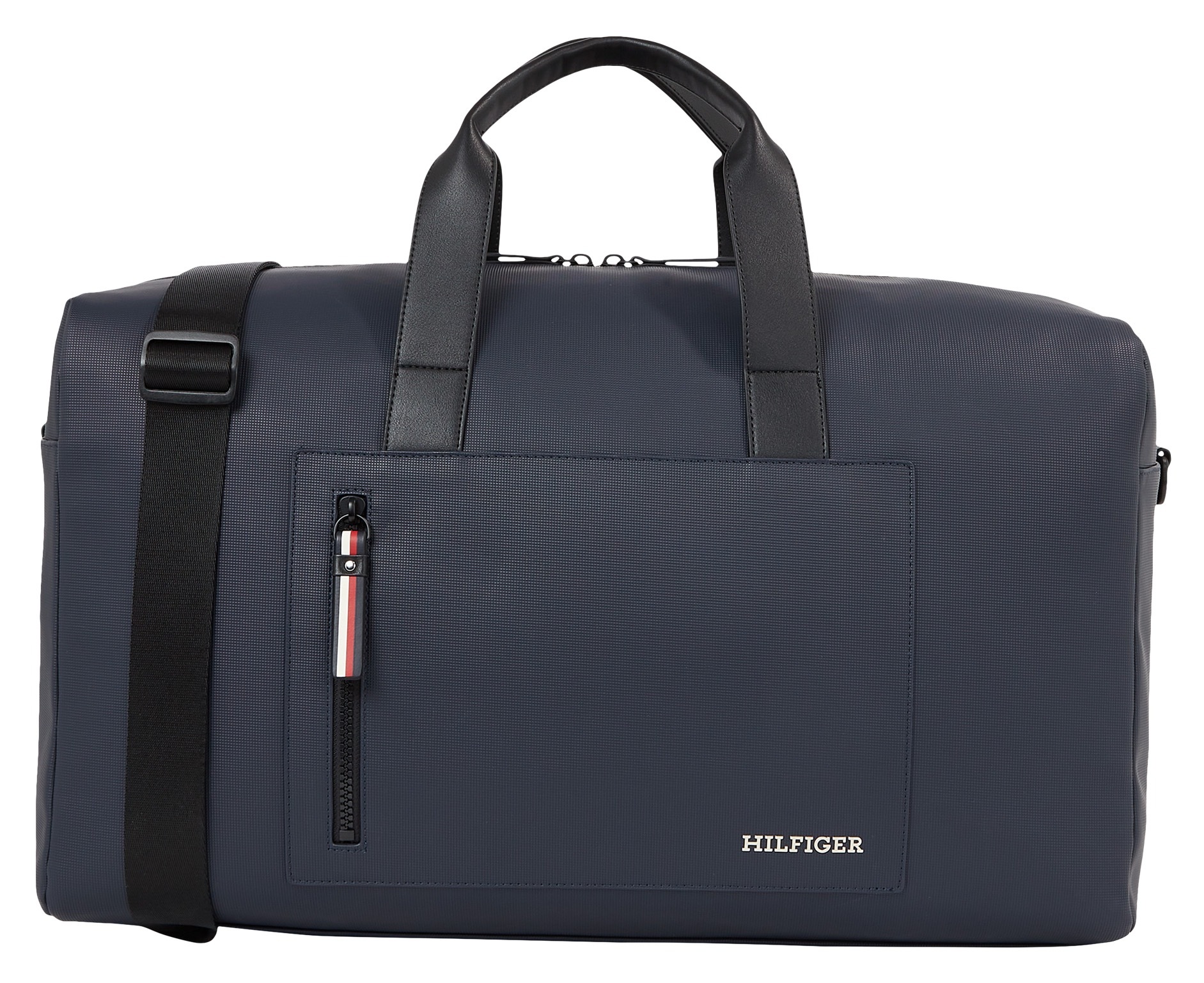 Weekender „TH PIQUE DUFFLE“, mit viel Stauraum, Gr. B/H/T: 54 cm x 29 cm x 23 cm, Space Blue