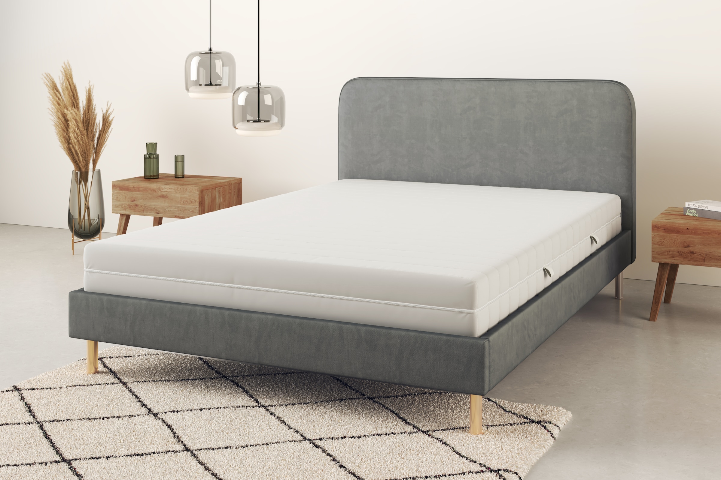 Älgdröm Taschenfederkernmatratze »NEUHEIT: Sonet 20, 7 Zonen Matratze 90x200 cm, 140x200 cm & mehr«, 20 cm hoch, 1000 Federn, (1 St., 1-tlg.), Wendematratzen H2/H3/H4, ergonomisch, atmungsaktiv