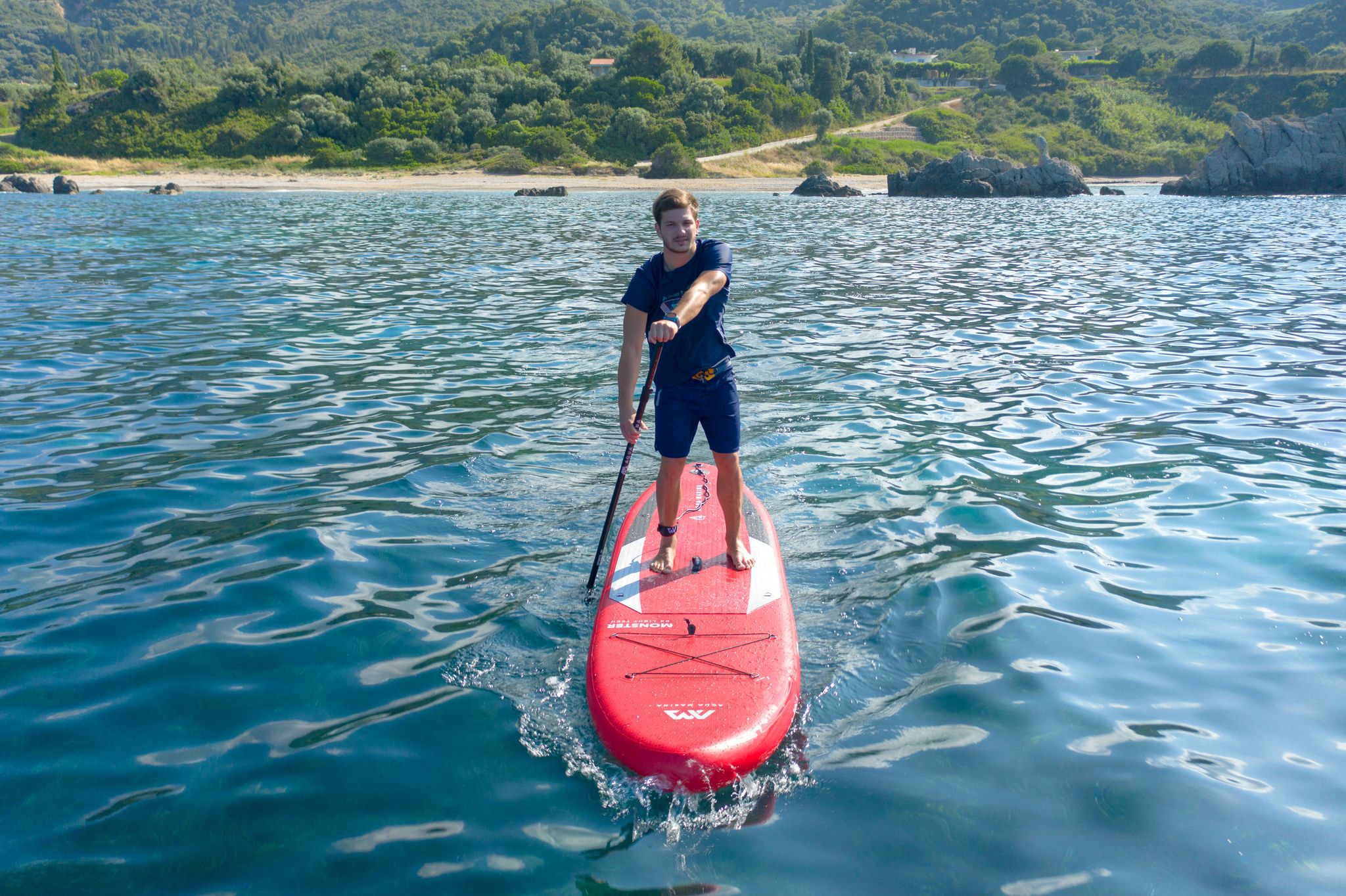 Aqua Marina SUP-Board »AQUA MARINA Inflatable SUP-Board ++Monster++«, (Set, 6 tlg.)