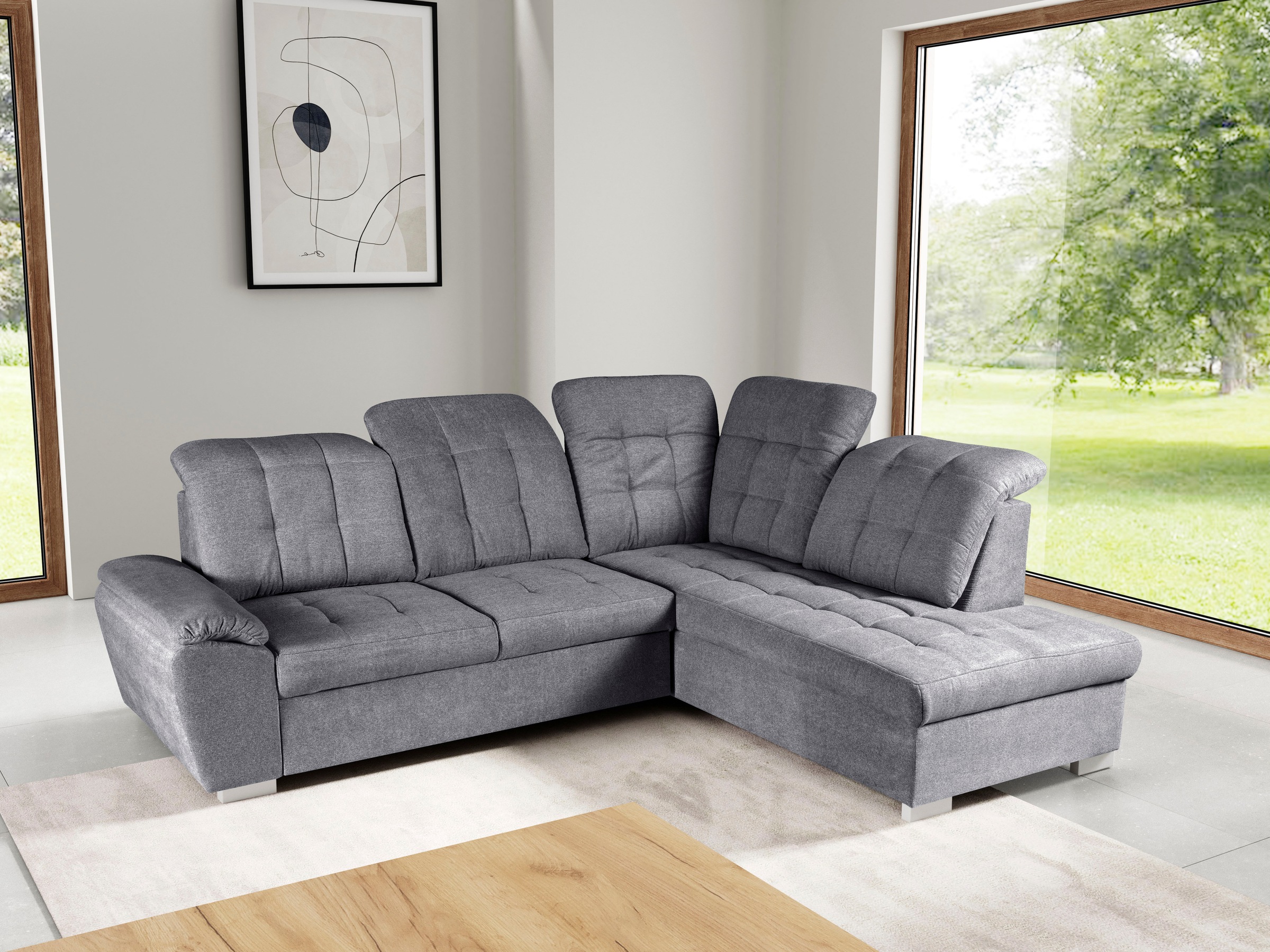 WERK2 Ecksofa »Brindisi, Multifunktion, bequem & komfortabel, Breite 263cm, günstig online kaufen