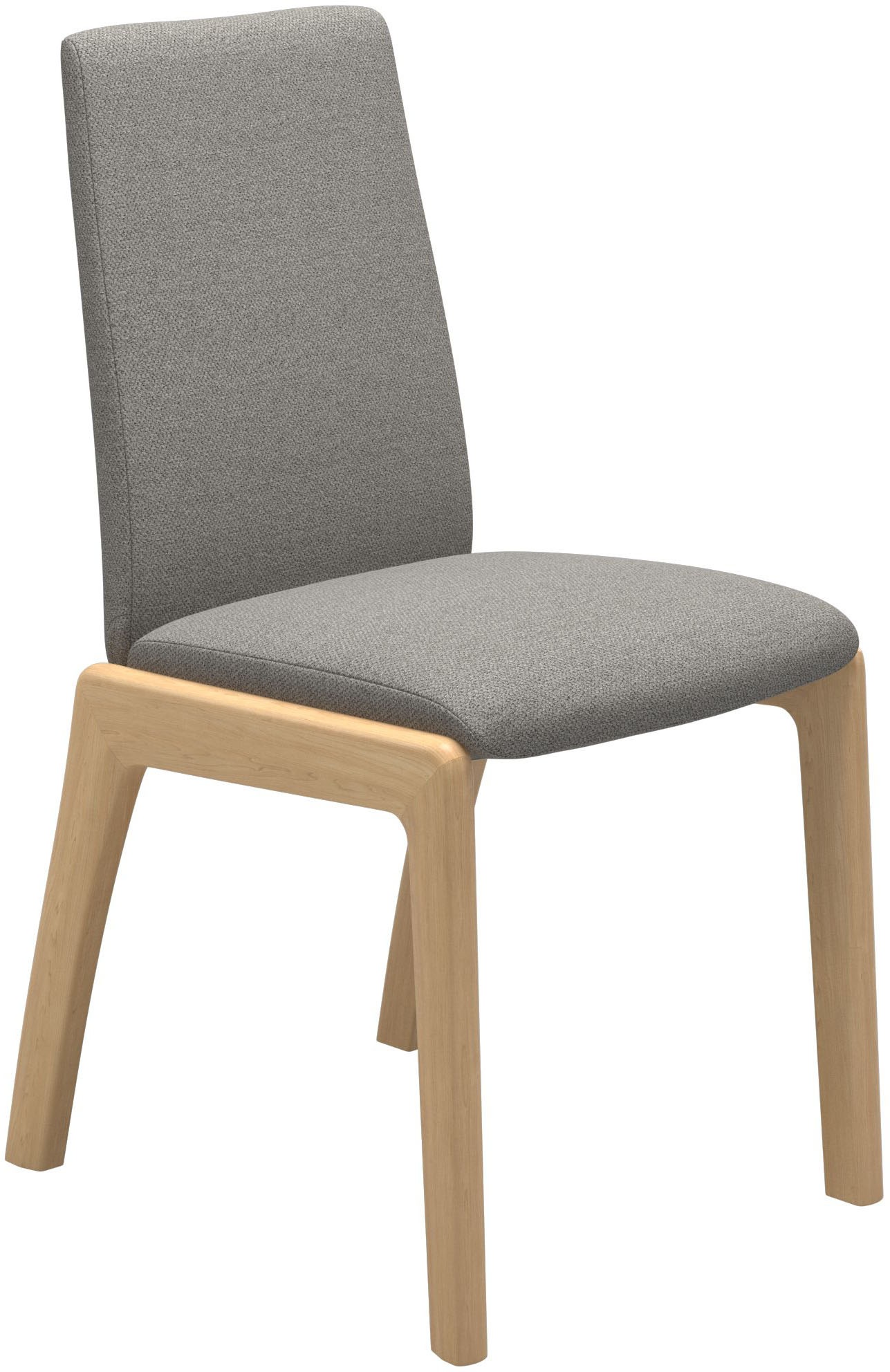 Stressless® Polsterstuhl »Laurel«, ROHLEDER Stoff Q2 FARON, Low Back, Größe M, mit abgerundeten Beinen in Eiche natur