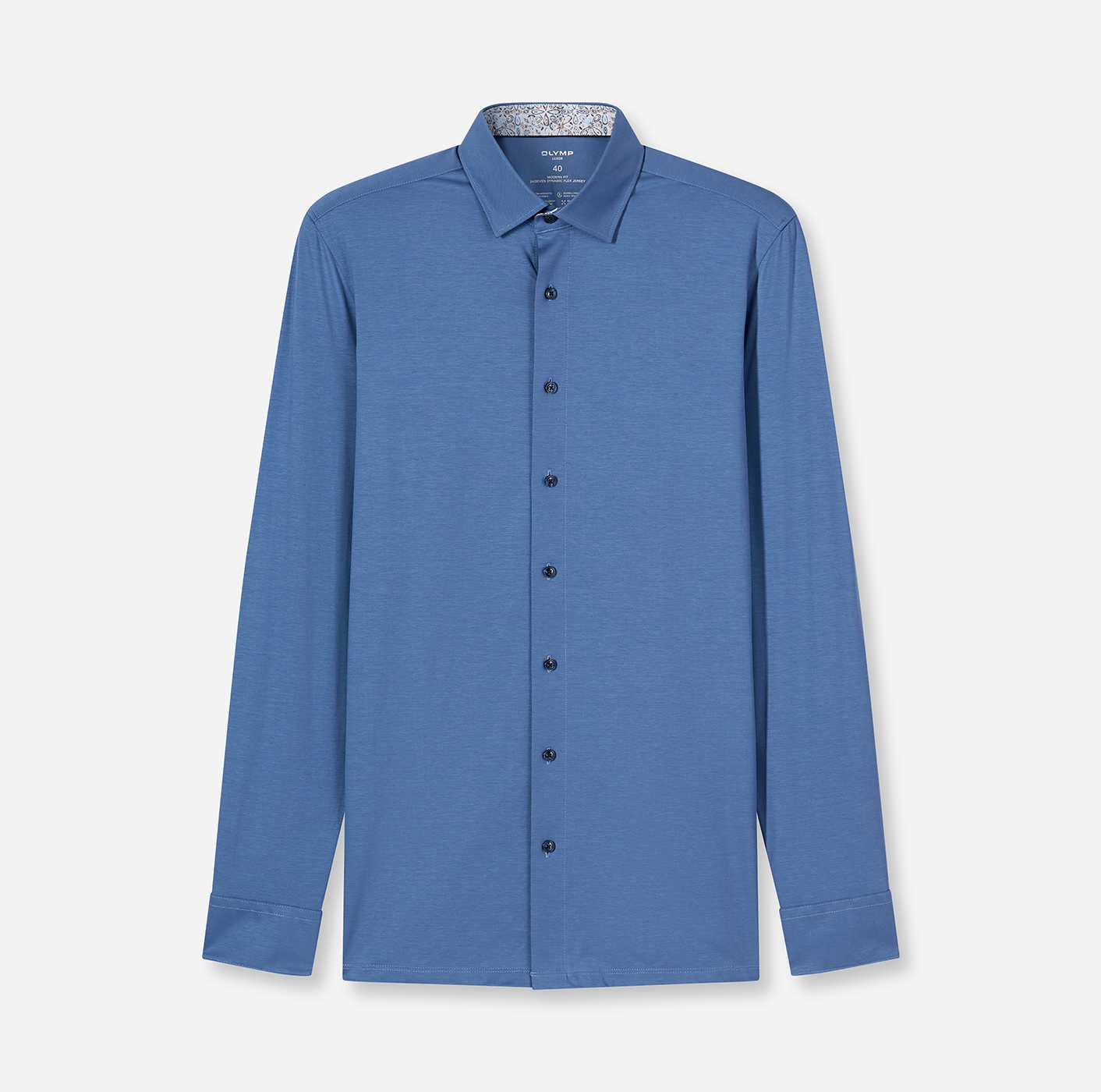 OLYMP Langarmhemd »Luxor 24/Seven« New Kentkragen, modern fit, Businesshemd, bügelleicht
