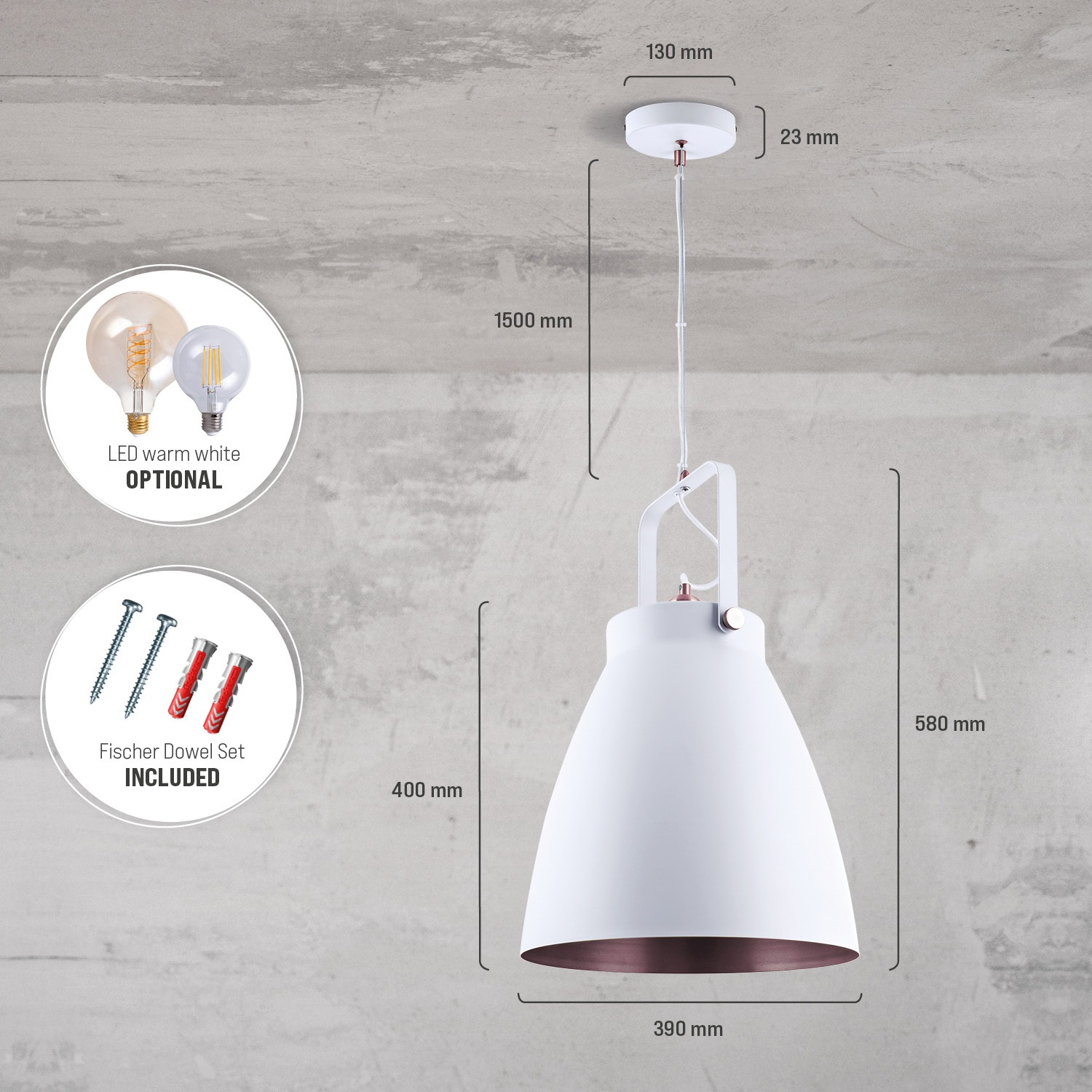 Paco Home Pendelleuchte »BOONE PD« E27 Stehleuchte Modern Wohnzimmer  Industrial Scheinwerfer Design E27