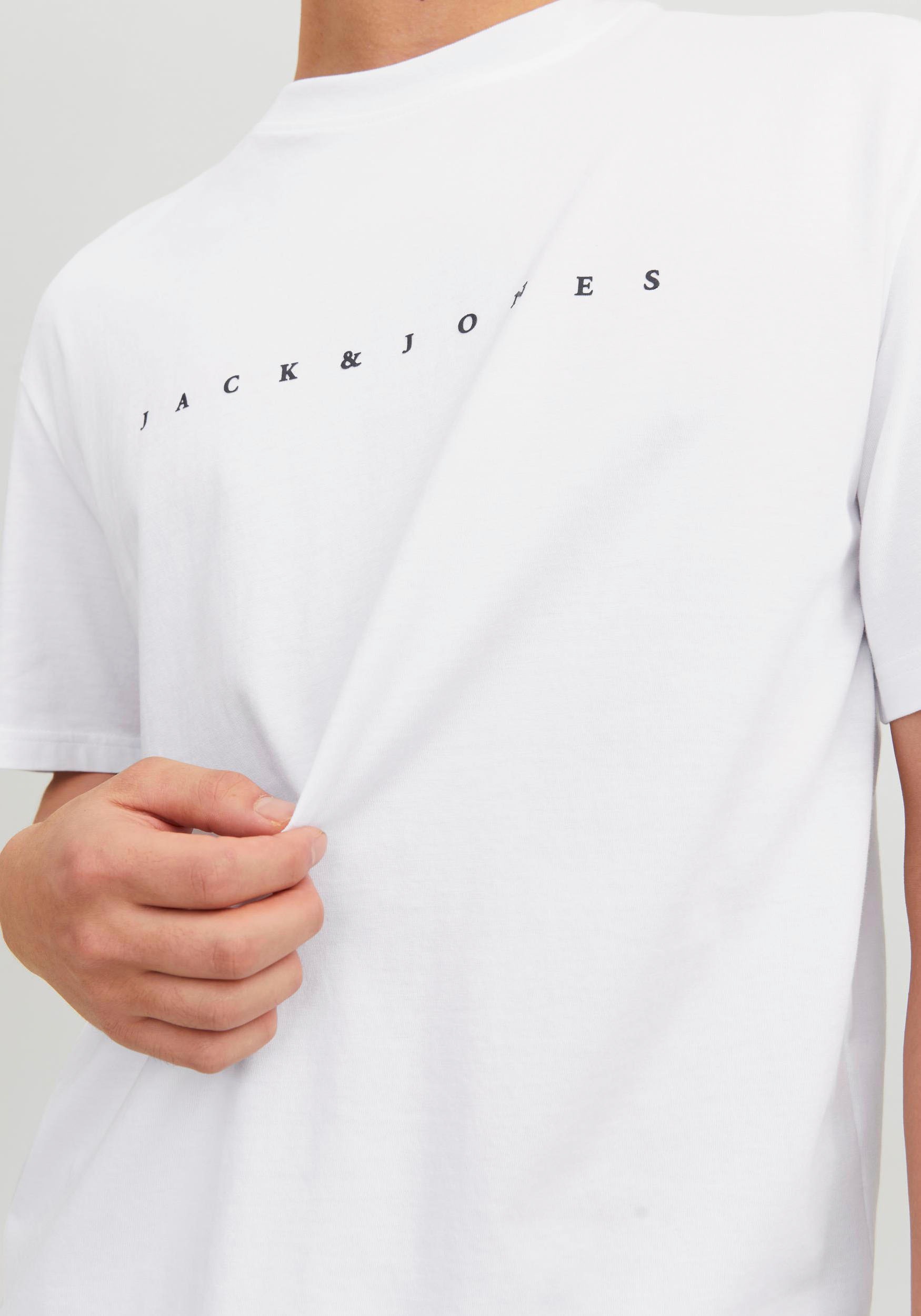 Jack & Jones Rundhalsshirt »JJESTAR JJ TEE SS NOOS«, mit Logo Schriftzug
