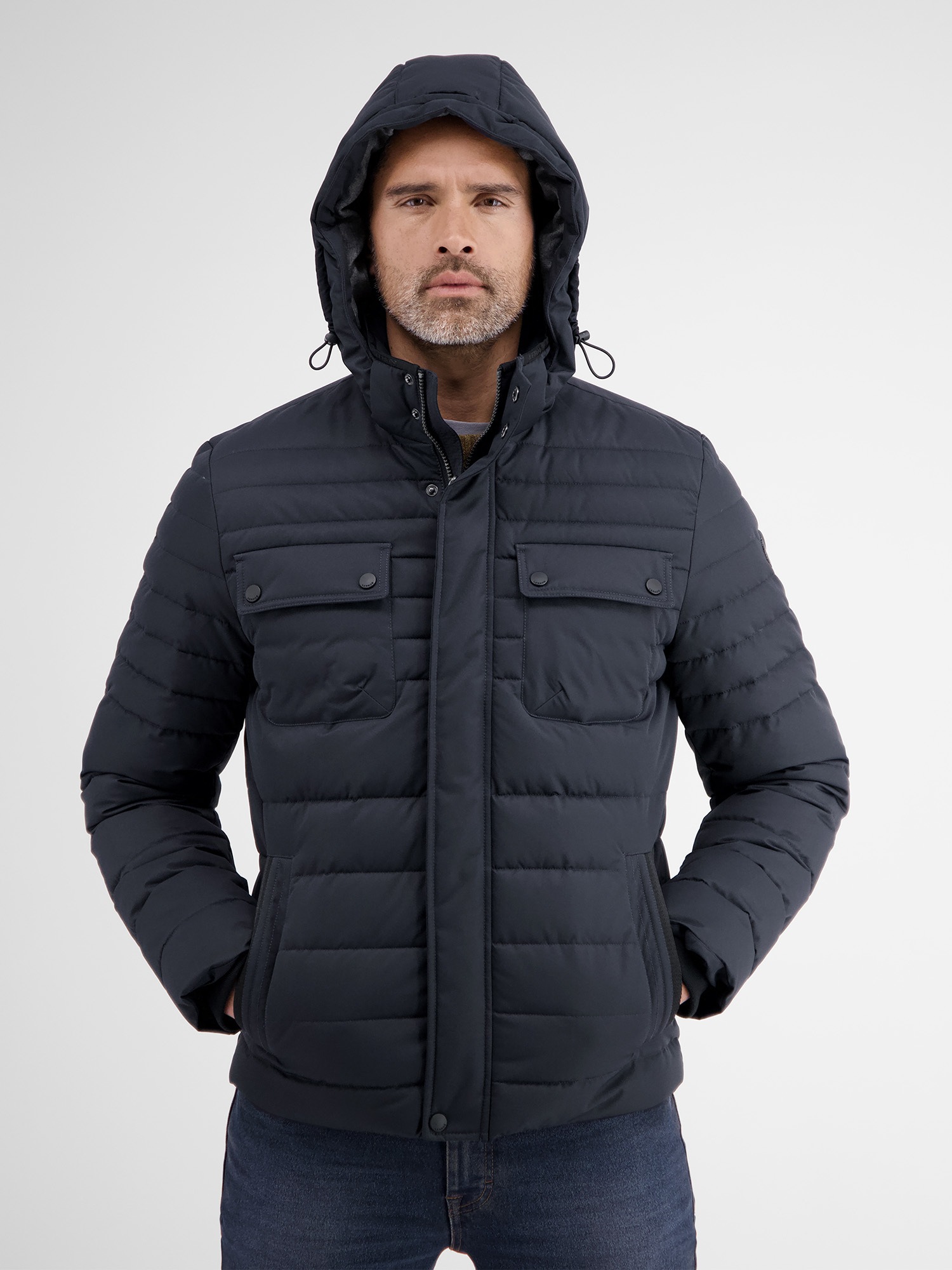 LERROS Steppjacke »LERROS Steppjacke mit abnehmbarer Kapuze«, mit Kapuze