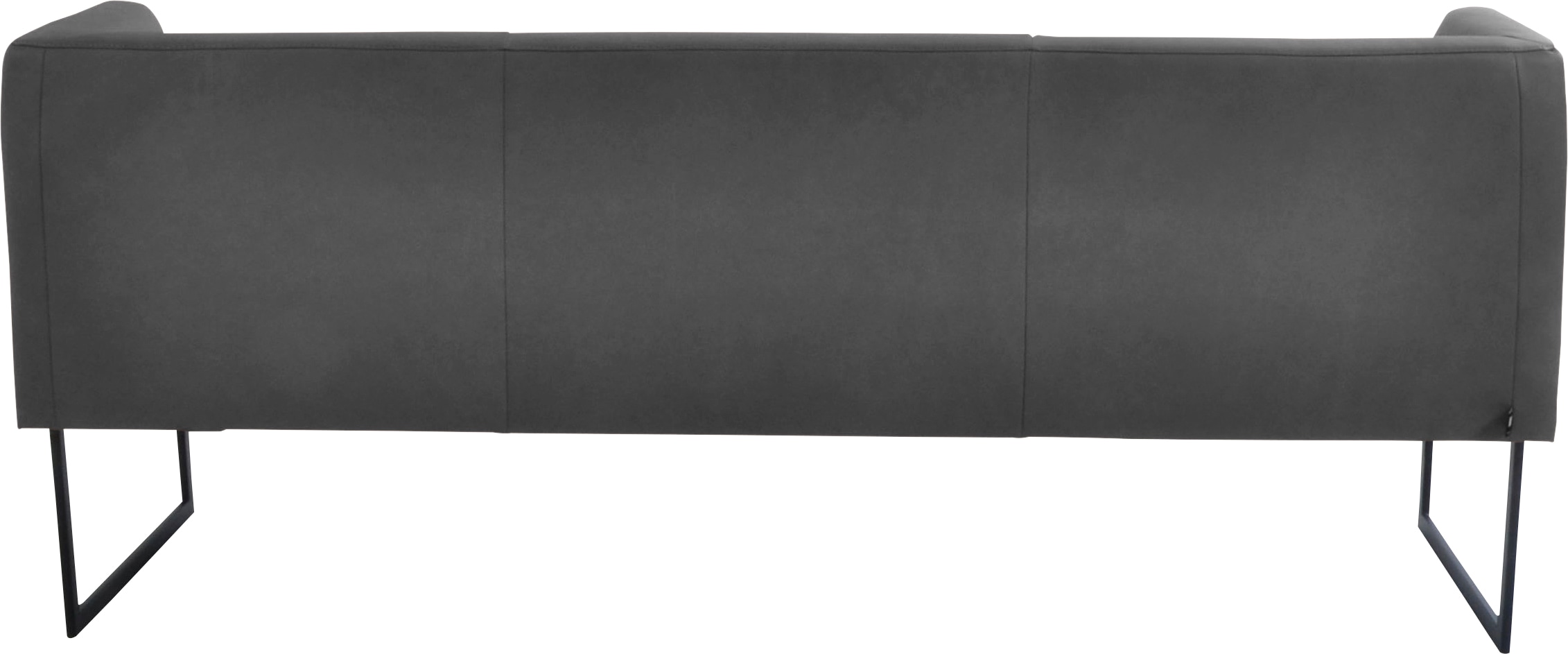 K+W Komfort & Wohnen Polsterbank »Cube«, Hammerkissenoptik, 2 Breiten, Metallkufe schwarz