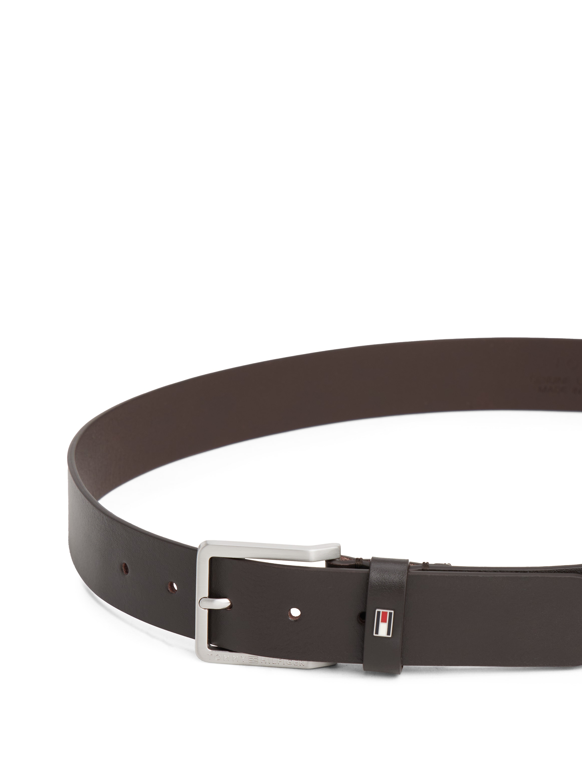 Tommy Hilfiger Ledergürtel »OLIVIER 3,5 cm breit« mit Flag aus Emaille, Breite: 3,5cm