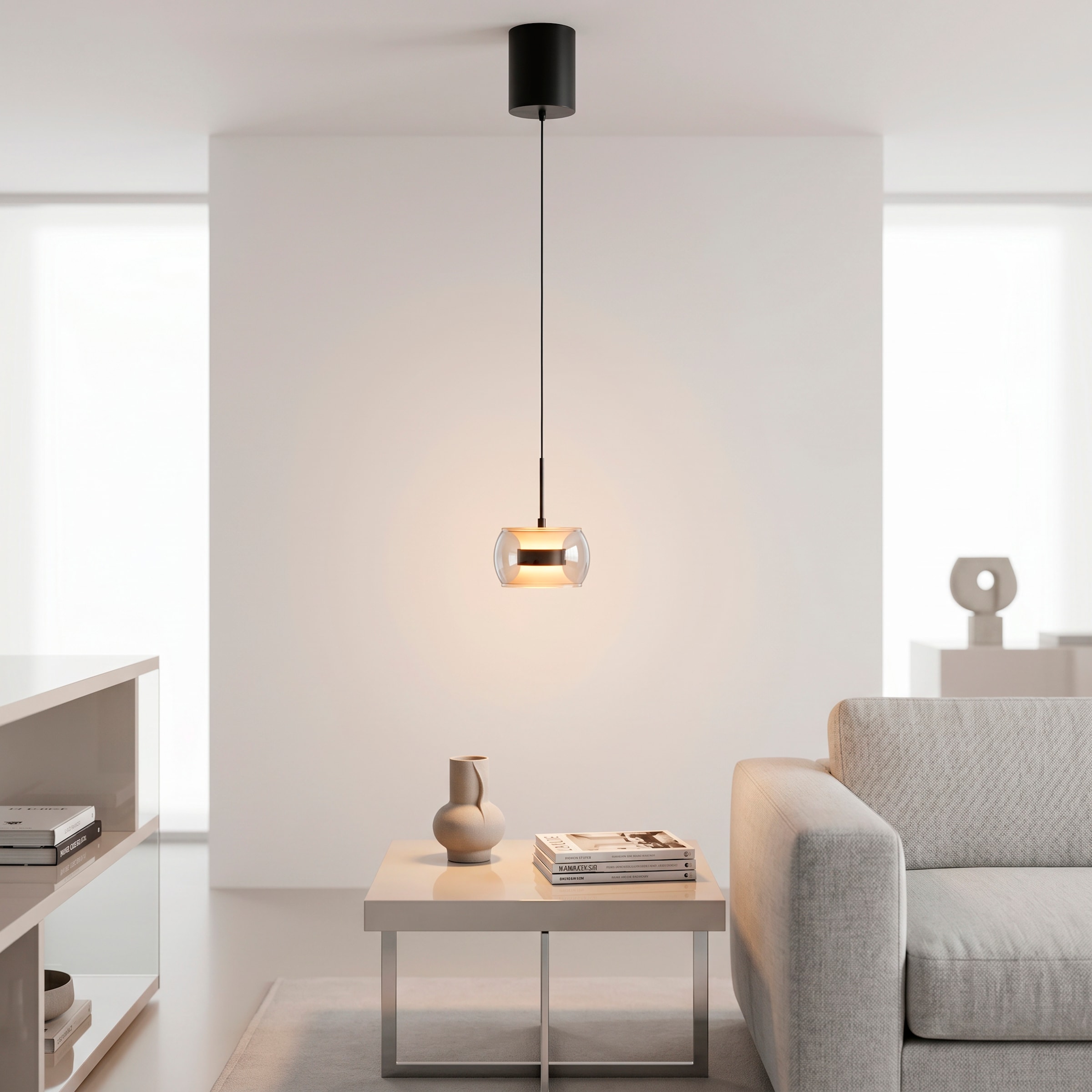 Paul Neuhaus LED Pendelleuchte »FUMEA« LED-Board 1 Stk. warmweiß - kaltweiß Comfort Lift, CCT(2200-5000K), 3-Stufen-Dimmung per Wandschalter