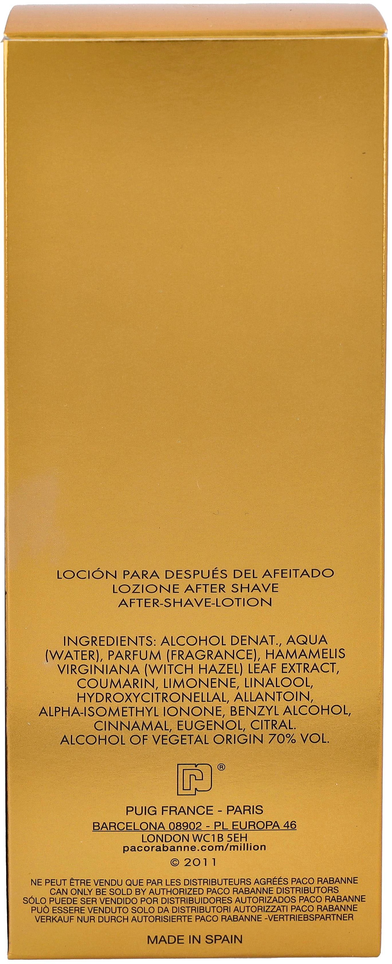 paco rabanne After-Shave »1 Million«, mit Goldbarren-Form
