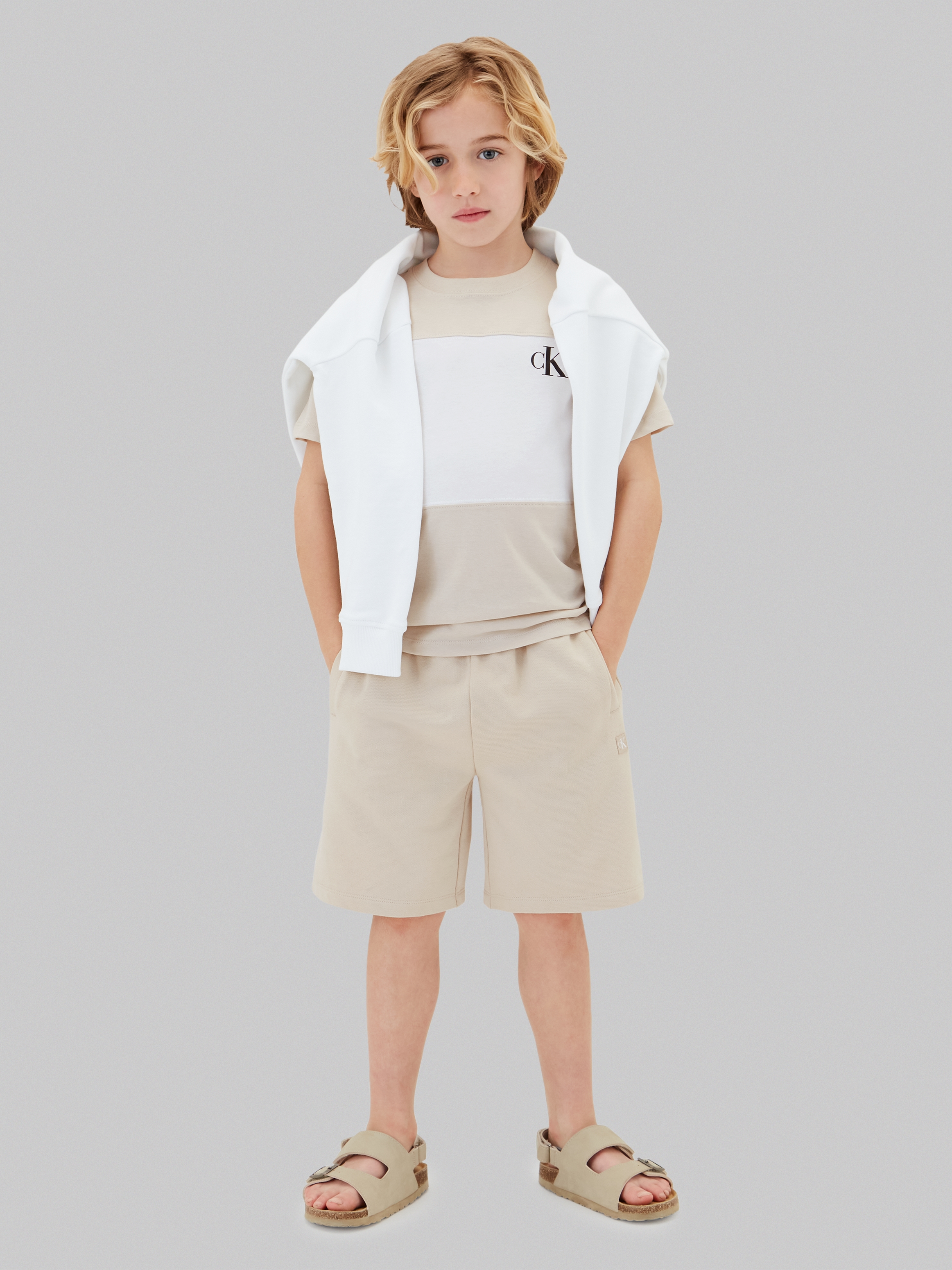 Calvin Klein Jeans T-Shirt »COLOR BLOCK 2-PACK T-SHIRTS« Set, 2 Regular fit für Kinder mit Markenlogo