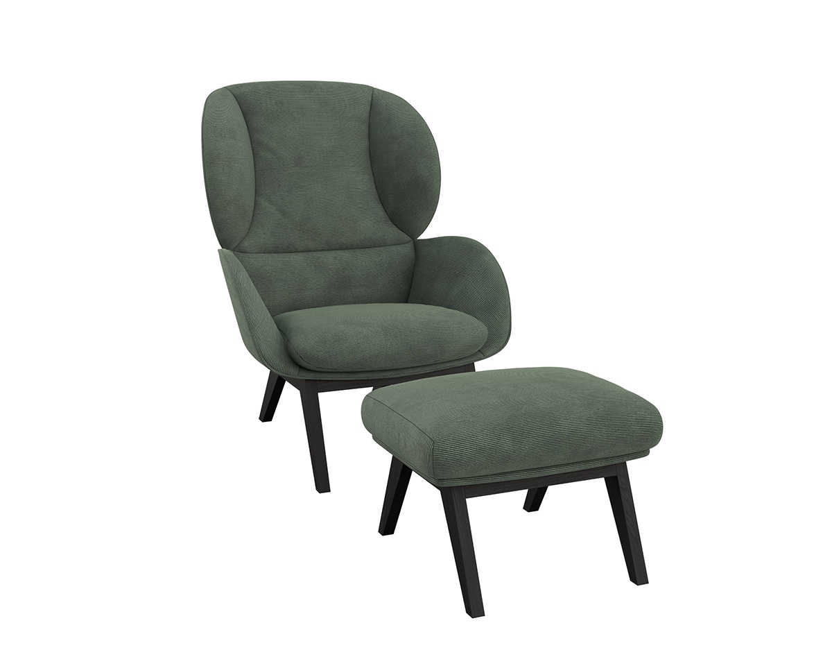 FLEXLUX Ohrensessel »Adria Designsessel, Loungesessel,«, Stil & Komfort, or günstig online kaufen