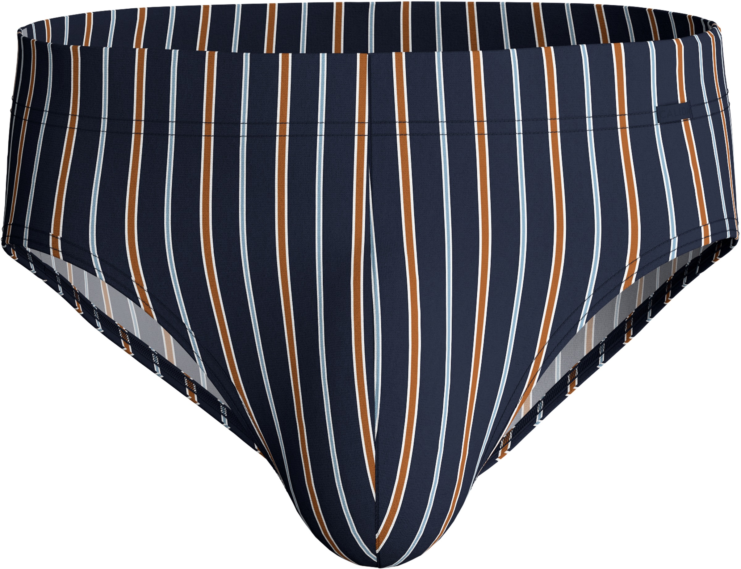 CALIDA Slip »Grafic Cotton«, gestreift, ohne Eingriff, überzogenem Bund