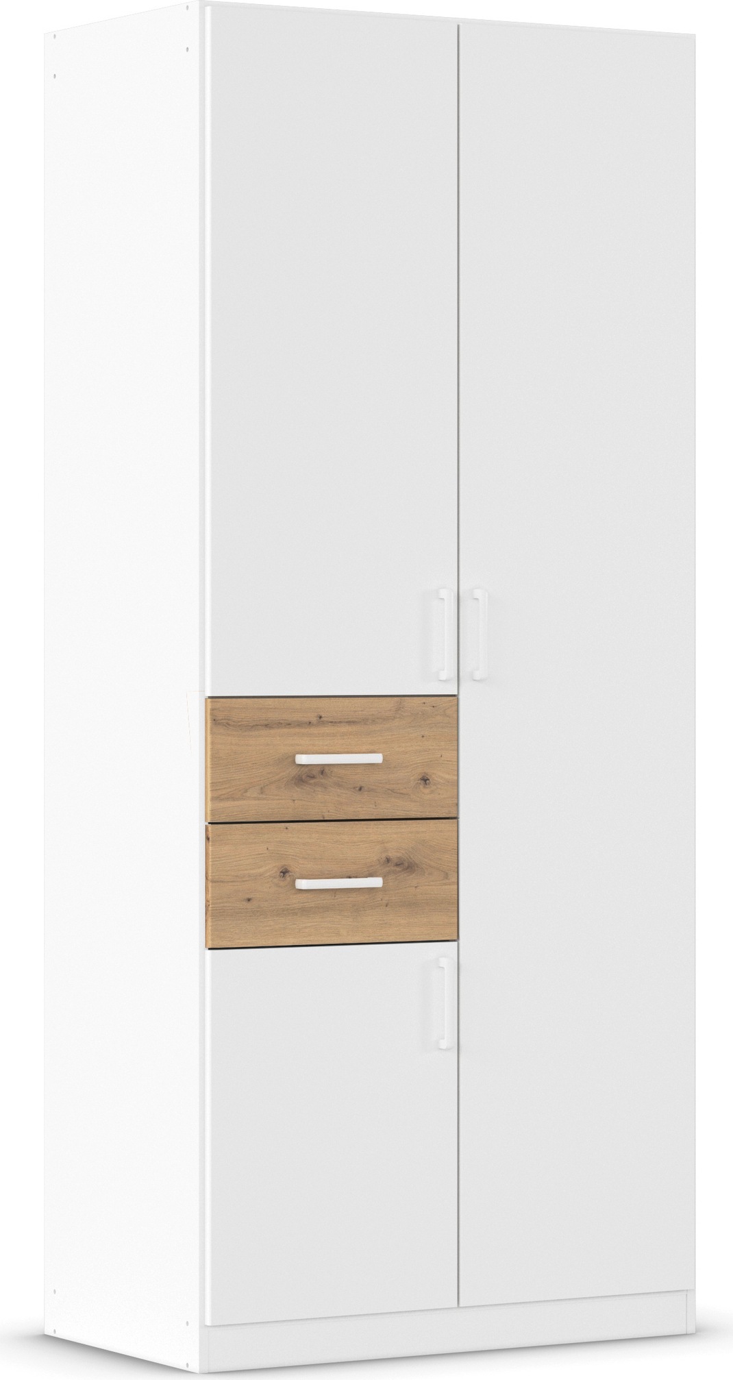 rauch Drehtürenschrank »Kleiderschrank Schrank Garderobe MAIKA mit Dekor-Front«, 2 Schubladen, in verschiedenen Breiten, Höhen, Farben, MADE IN GERMANY