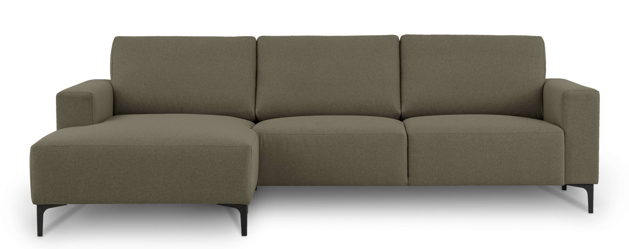Home affaire Ecksofa »Tournon, L-Form, Breite 262 cm, Webstoff, Chenille«, Designsofa im nordischen Stil, Wellenunterfederung, Metallfüße