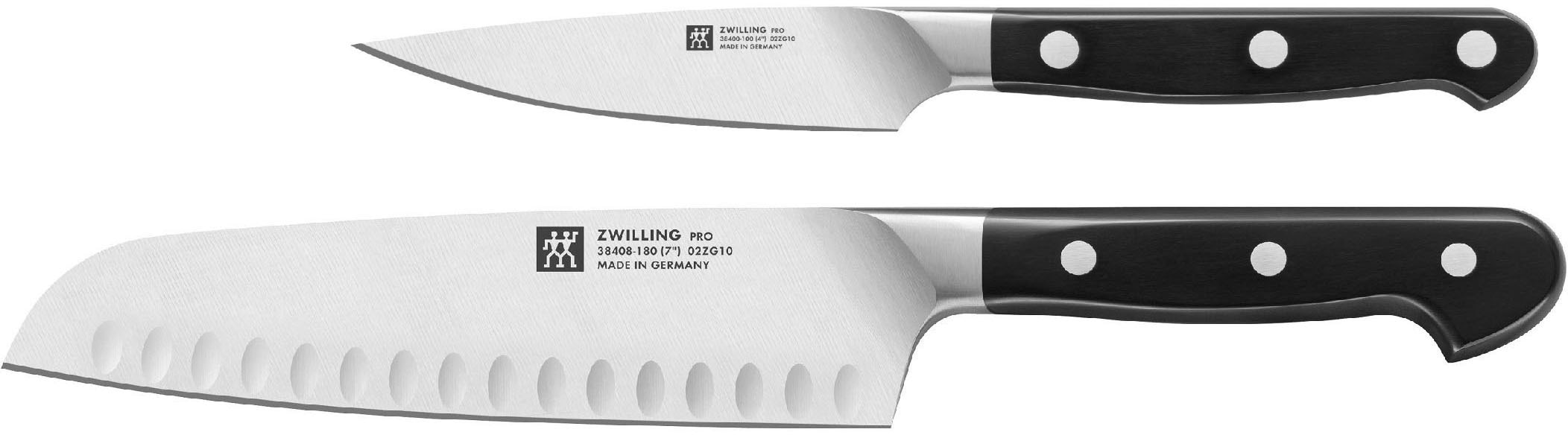 Zwilling Messer-Set »Pro« 1 Spick & Garniermesser (10 cm), 1 Santokumesser günstig online kaufen