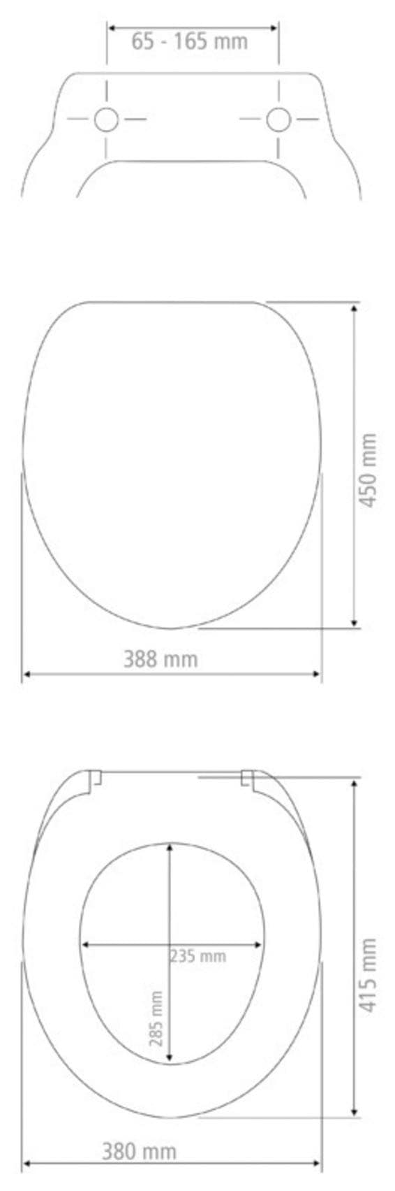 WENKO WC-Sitz »Baltic« glänzender Toilettensitz aus Thermoplast mit Motiv, Absenkautomatik