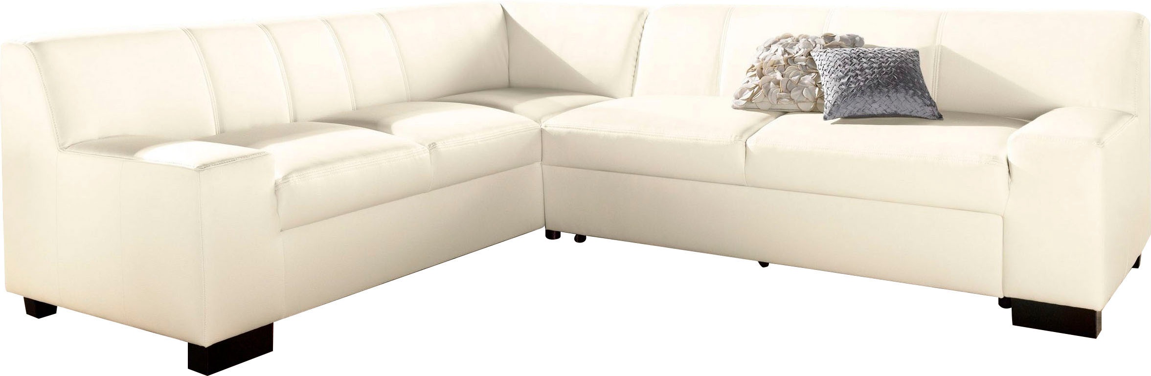 DOMO collection Ecksofa »Norma Top, elegant und modern, flache Armlehnen, L günstig online kaufen