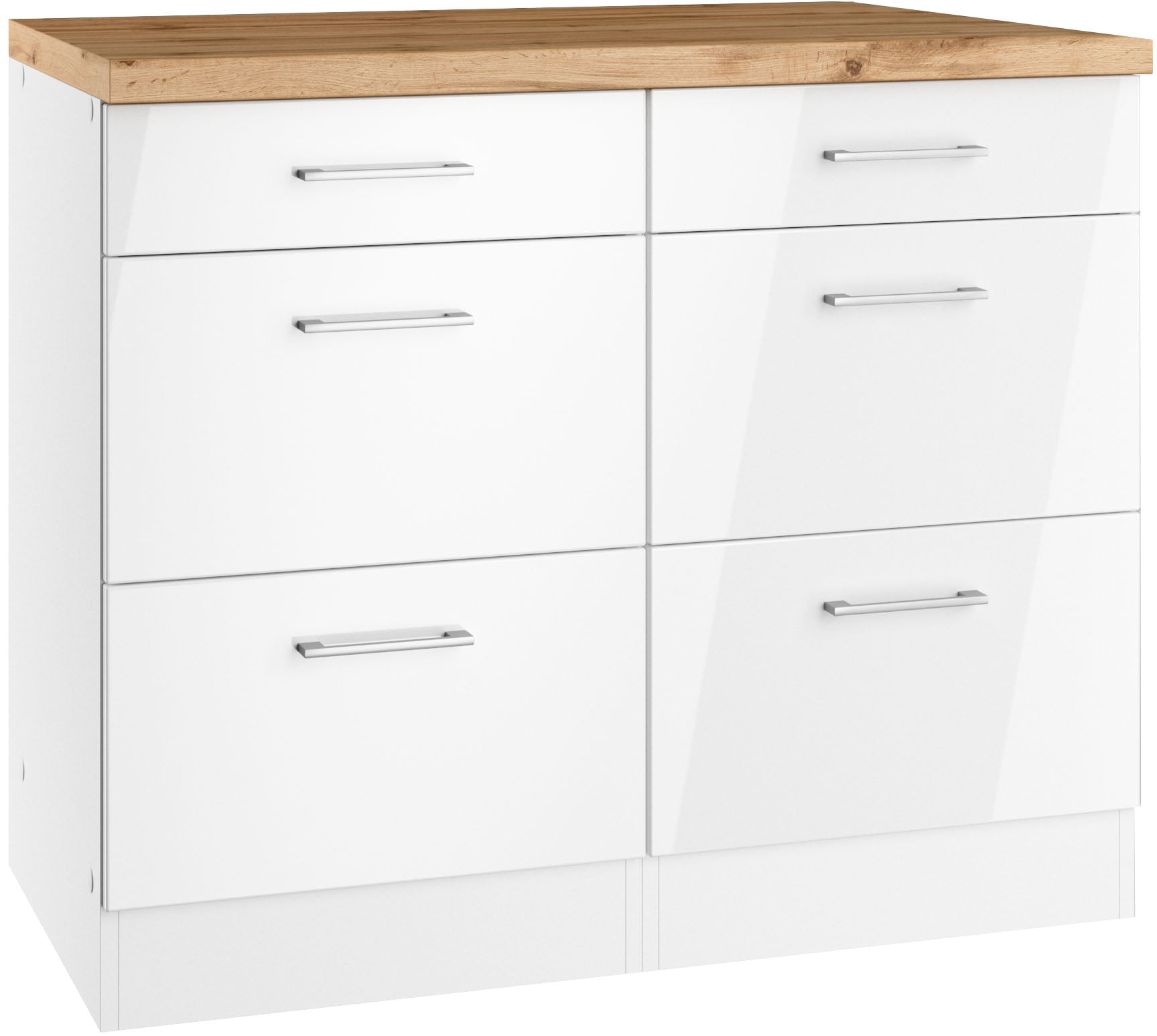 KOCHSTATION Unterschrank »KS-Milan«, HELD Möbel, Auszugschrank 100 cm, matt günstig online kaufen