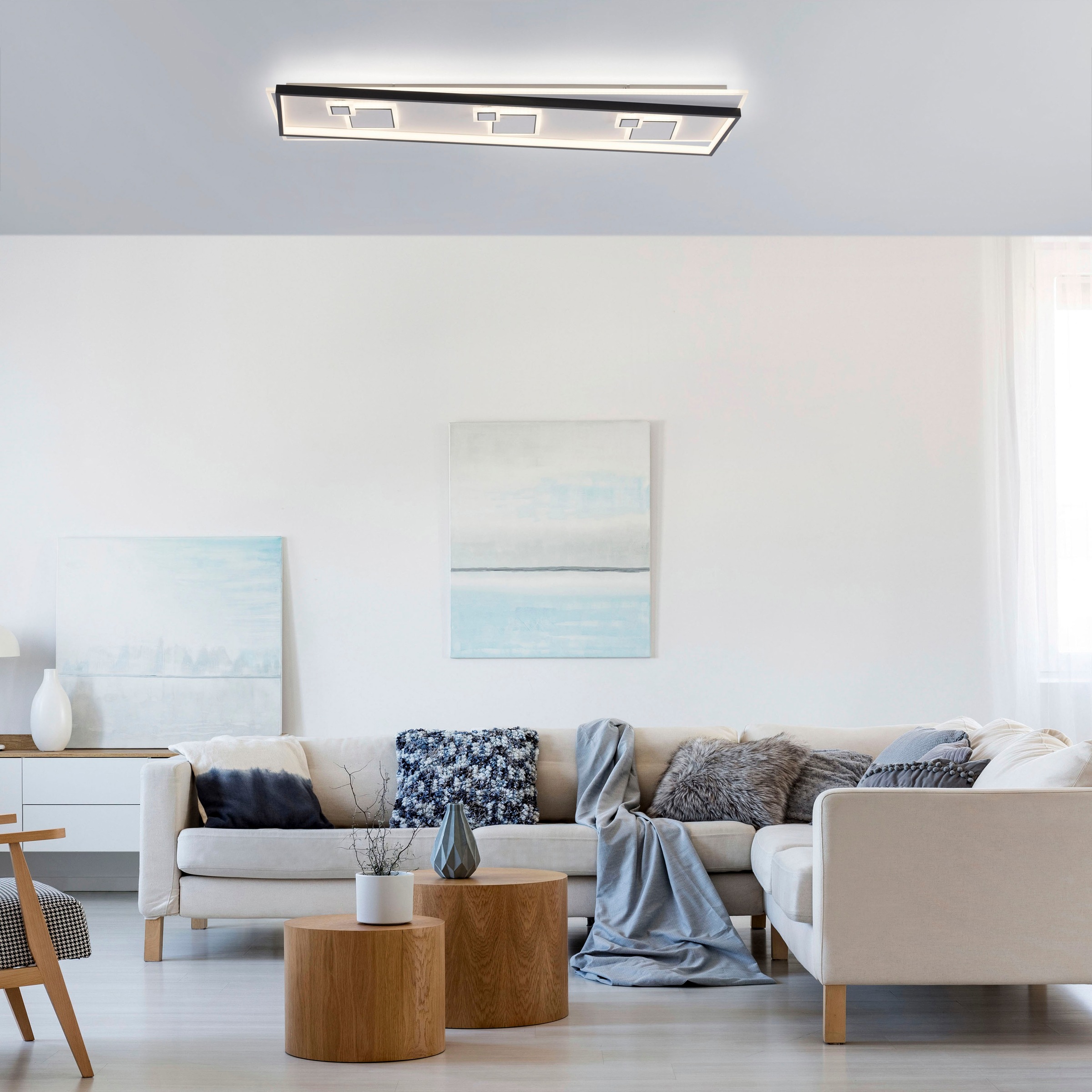 Paul Neuhaus Deckenleuchte »MAILAK« LED-Board 1 Stk. Warmweiß LED, separat steuerbar (Schalter)