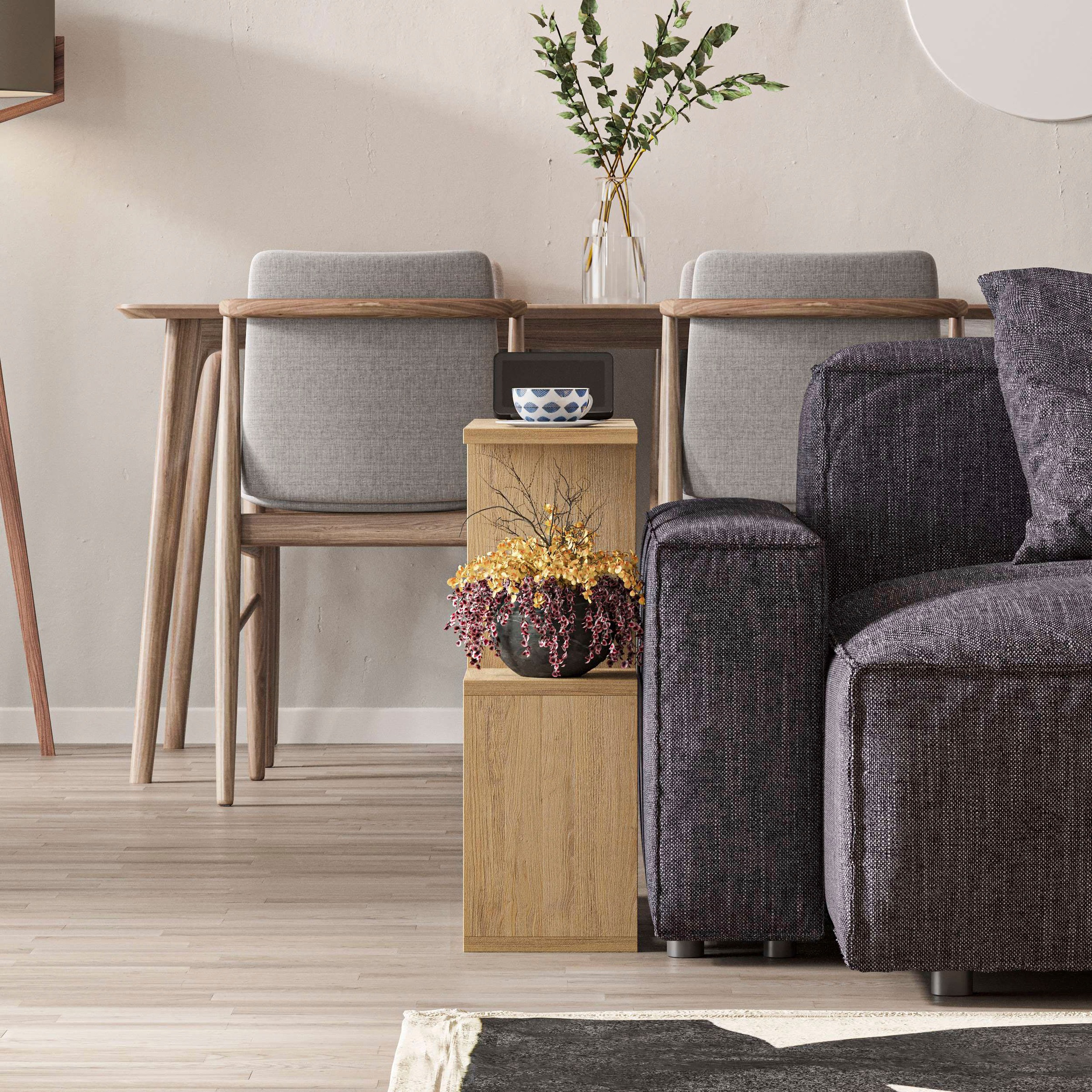 Decortie Beistelltisch »HOMEMANIA BEISTELLTISCH«, (Packung, 1 St.), Leichte Montage, Lagerung, Platzsparend