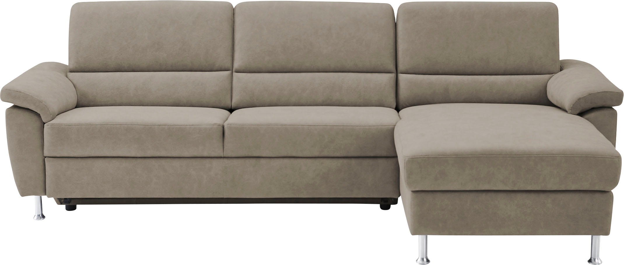 CALIZZA INTERIORS Ecksofa »Onyx L-Form«, Recamiere links oder rechts, wahlweise mit Bettfunktion, Breite 270 cm