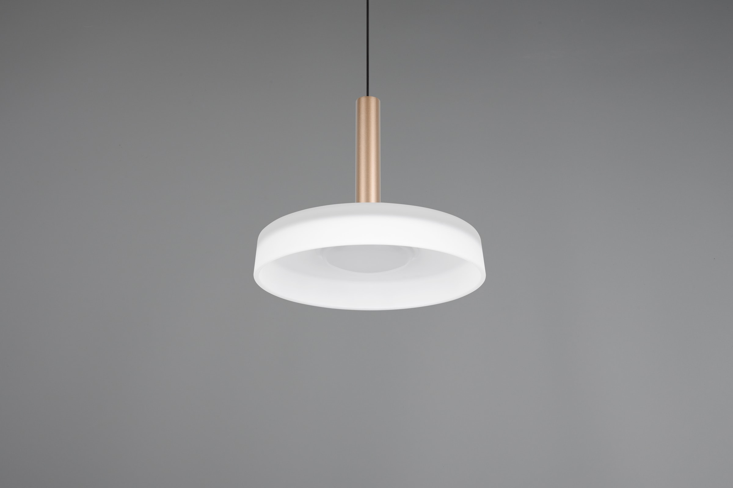 TRIO Leuchten LED Pendelleuchte »CELESTE dimmbare LED Hängelampe aus Metall und Glas, 10W 1100 Lumen«, 1 flammig, Leuchtmittel LED-Board | LED fest integriert, einfach höhenverstellbar von 50-200 cm, Ø 22cm, 3-Stufen Dimmfunktion
